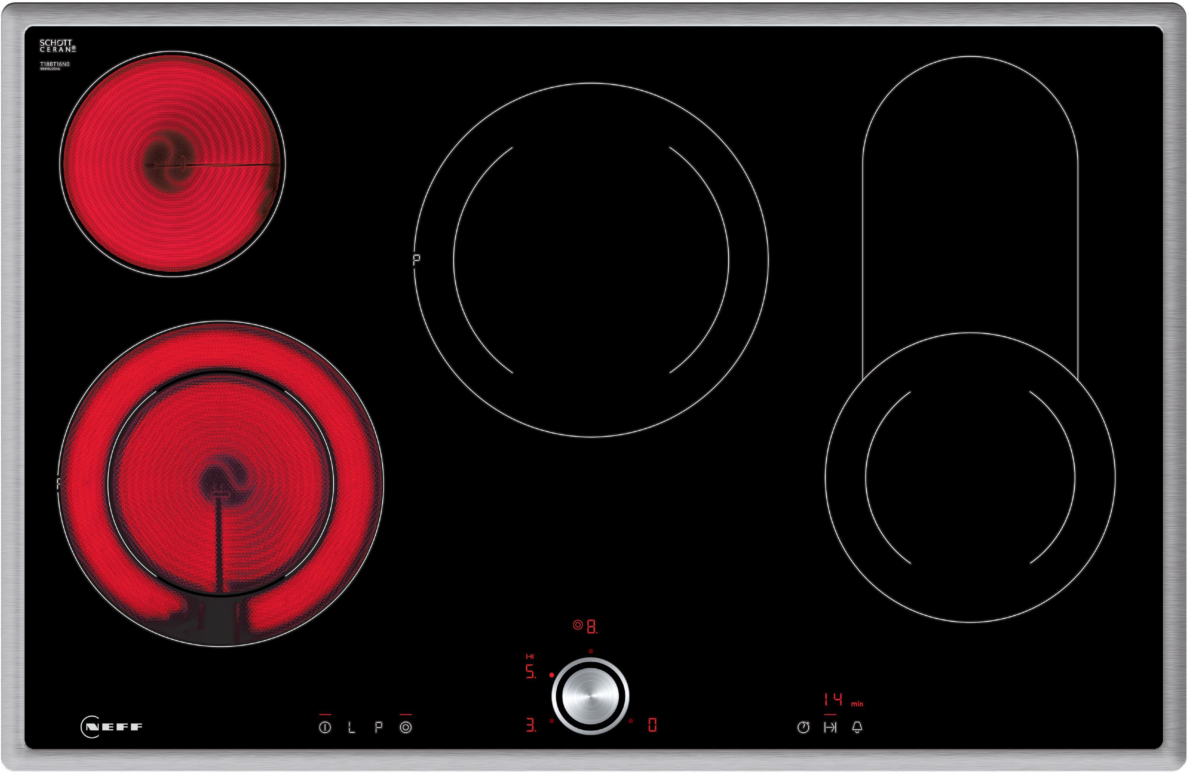 NEFF Elektro-Kochfeld N 70 T18BT16N0, TwistPad® für intuitive Bedienung & Bräterzone für große Pfannen