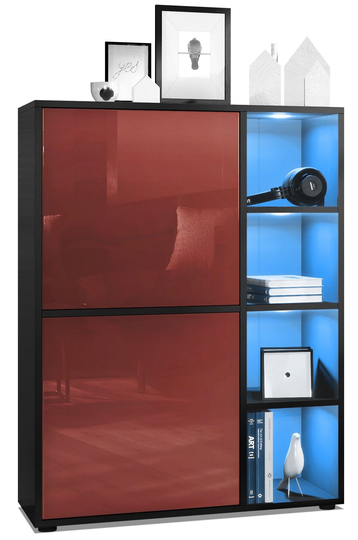 Vladon Highboard Cuba (Anrichte mit 2 günstig online kaufen