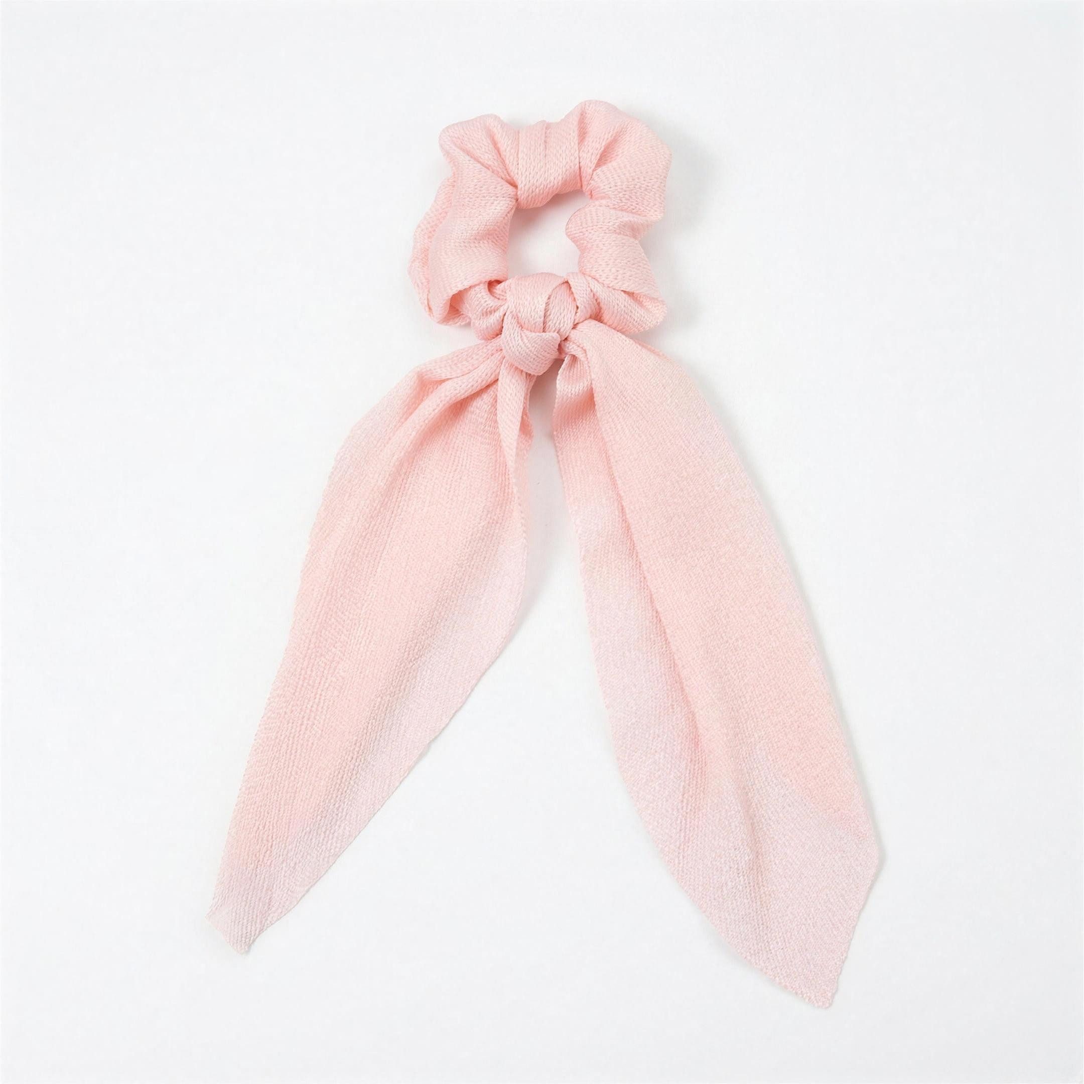 H-basics Haargummi Scrunchie mit langem Band Haarschal Pin-Up Damen