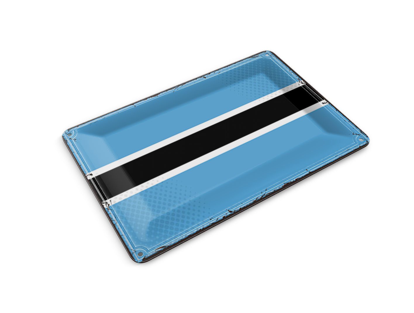 Femer GmbH Postkarte Flagge Botswanas 14x10cm Retro Flag of Botswana, unfrankiert