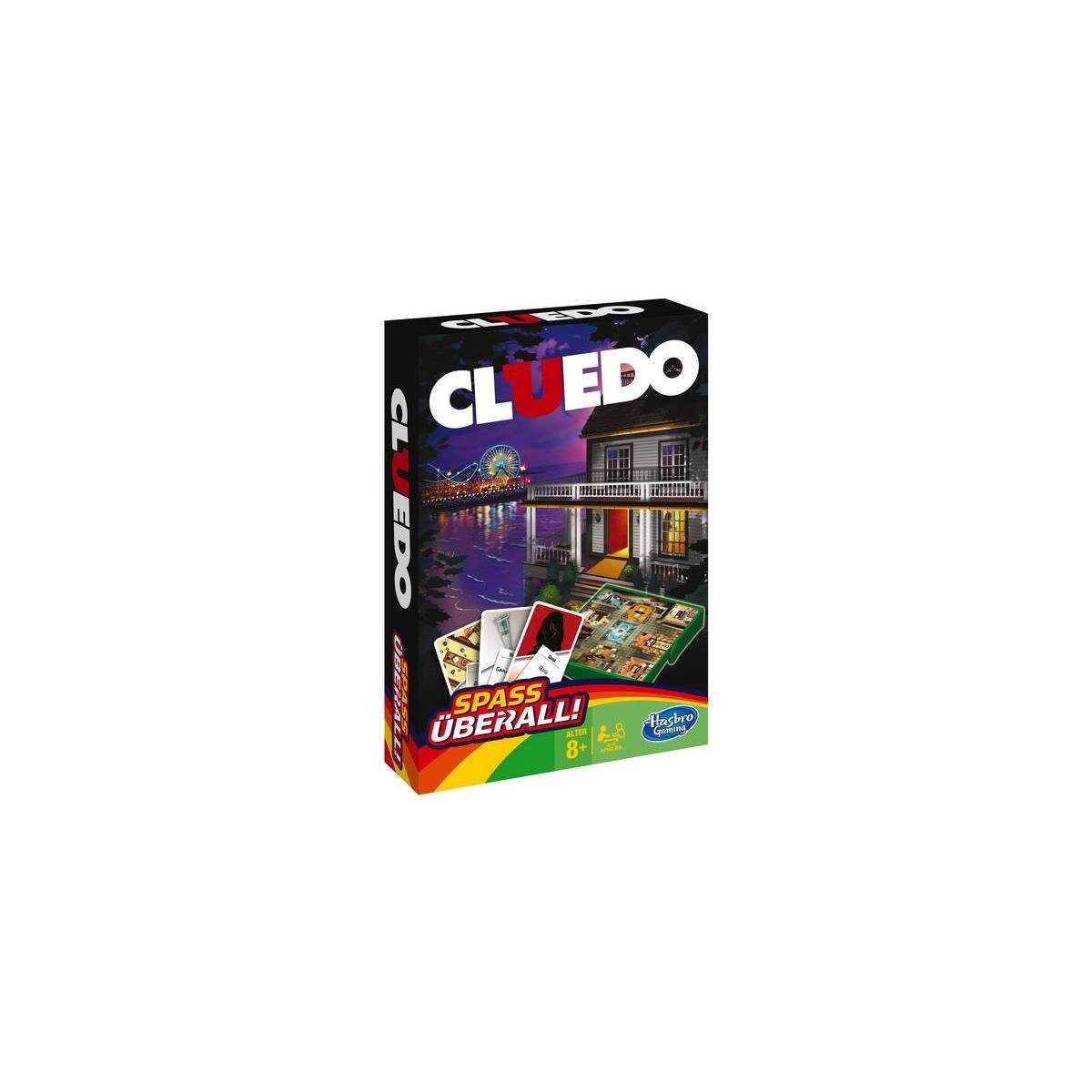 Hasbro Spiel, Familienspiel HASD0012 - Cluedo: Kompakt - Brettspiel, für  3-6...