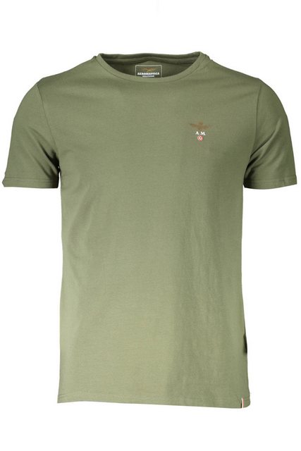 Aeronautica Militare T-Shirt Erweiterbares Herren-T-Shirt in Grün mit Logo günstig online kaufen