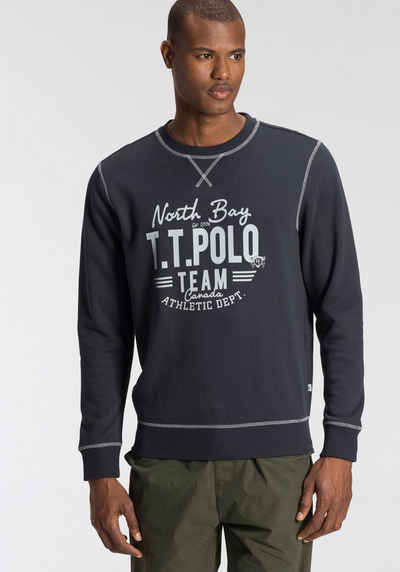 TOM TAILOR Polo Team Sweatshirt mit Logoprint