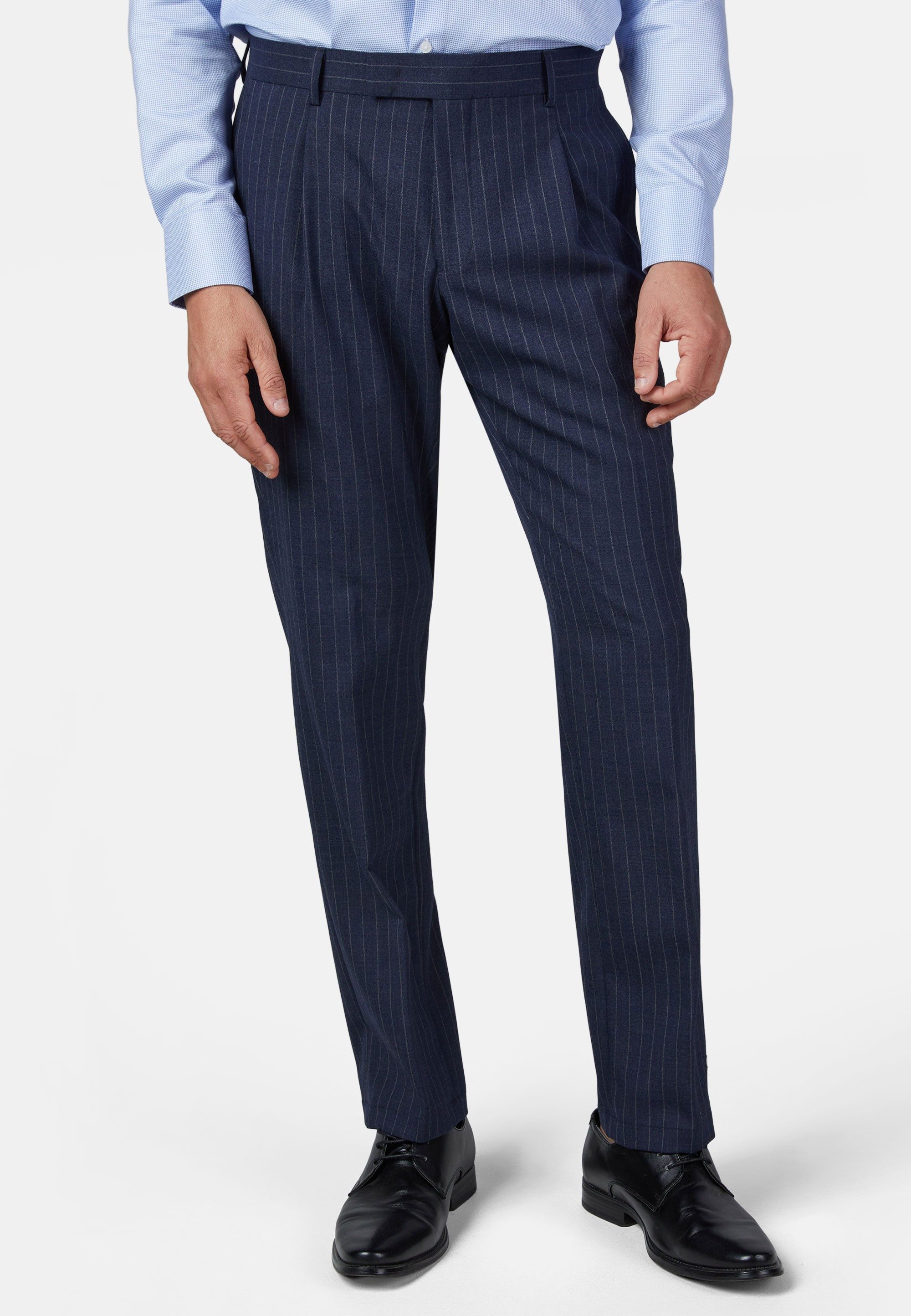HECHTER PARIS Stoffhose MIX & MATCH HOSE MODERN FIT mit Nadelstreifen-Design
