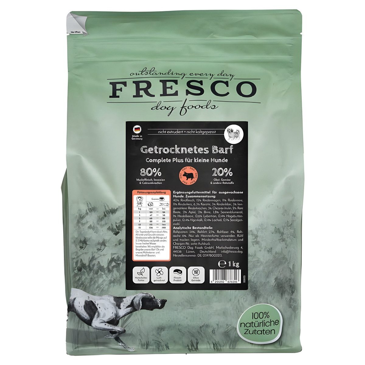 Fresco TrockenBarf Complete Plus Rind für kleine Hunde 1 kg, für: Hund