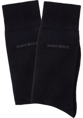 BOSS Socken 2P RS Uni (2-Paar) mit gerippten Bündchen