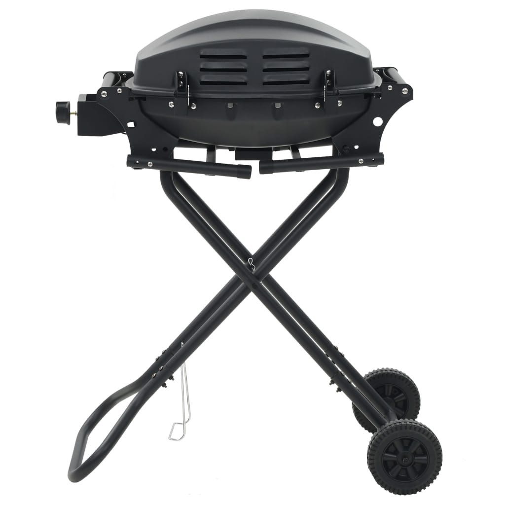 vidaXL Gasgrill Gasgrill Tragbar mit Kochzone Schwarz