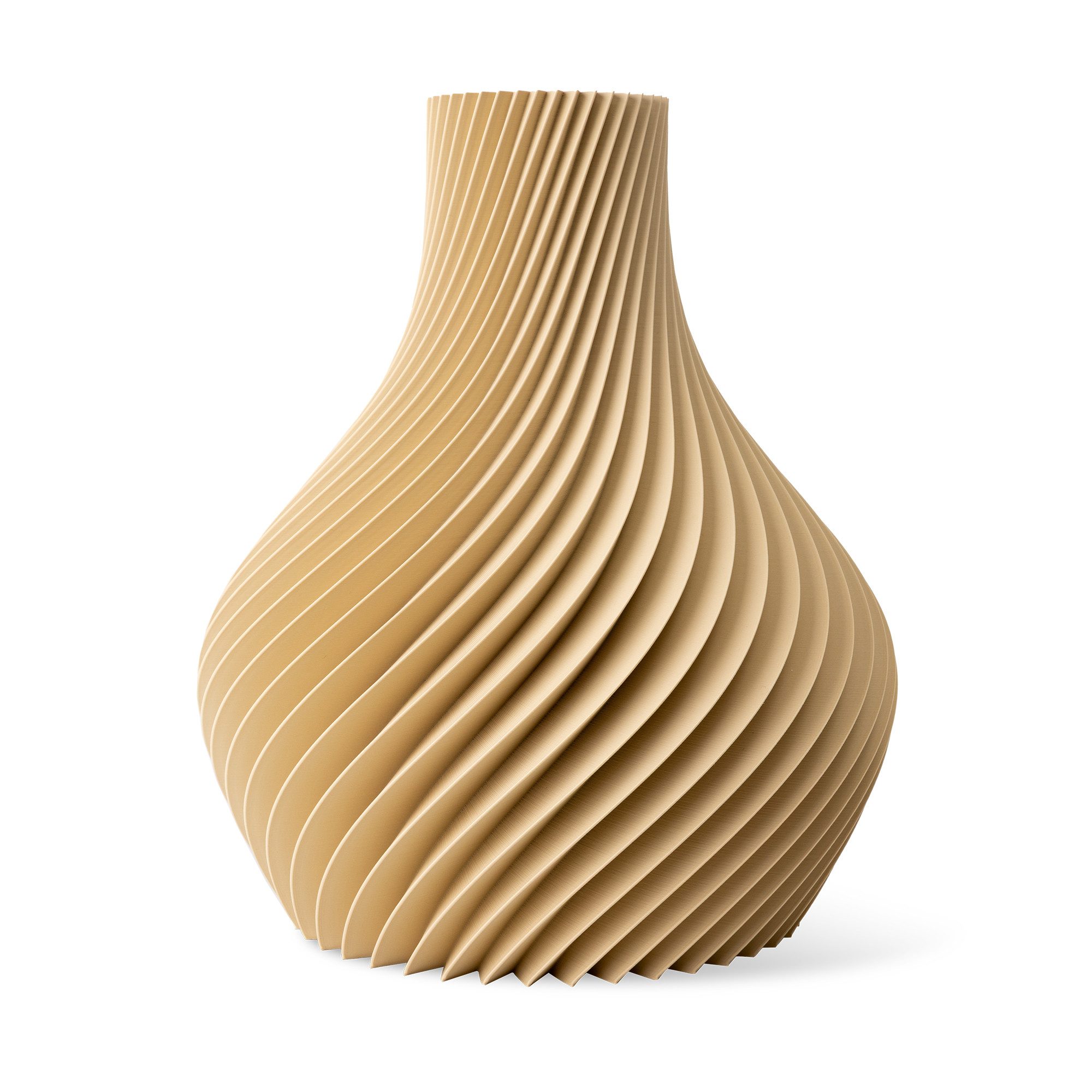 natumo Tischvase Vase Bulba Beige 12 cm