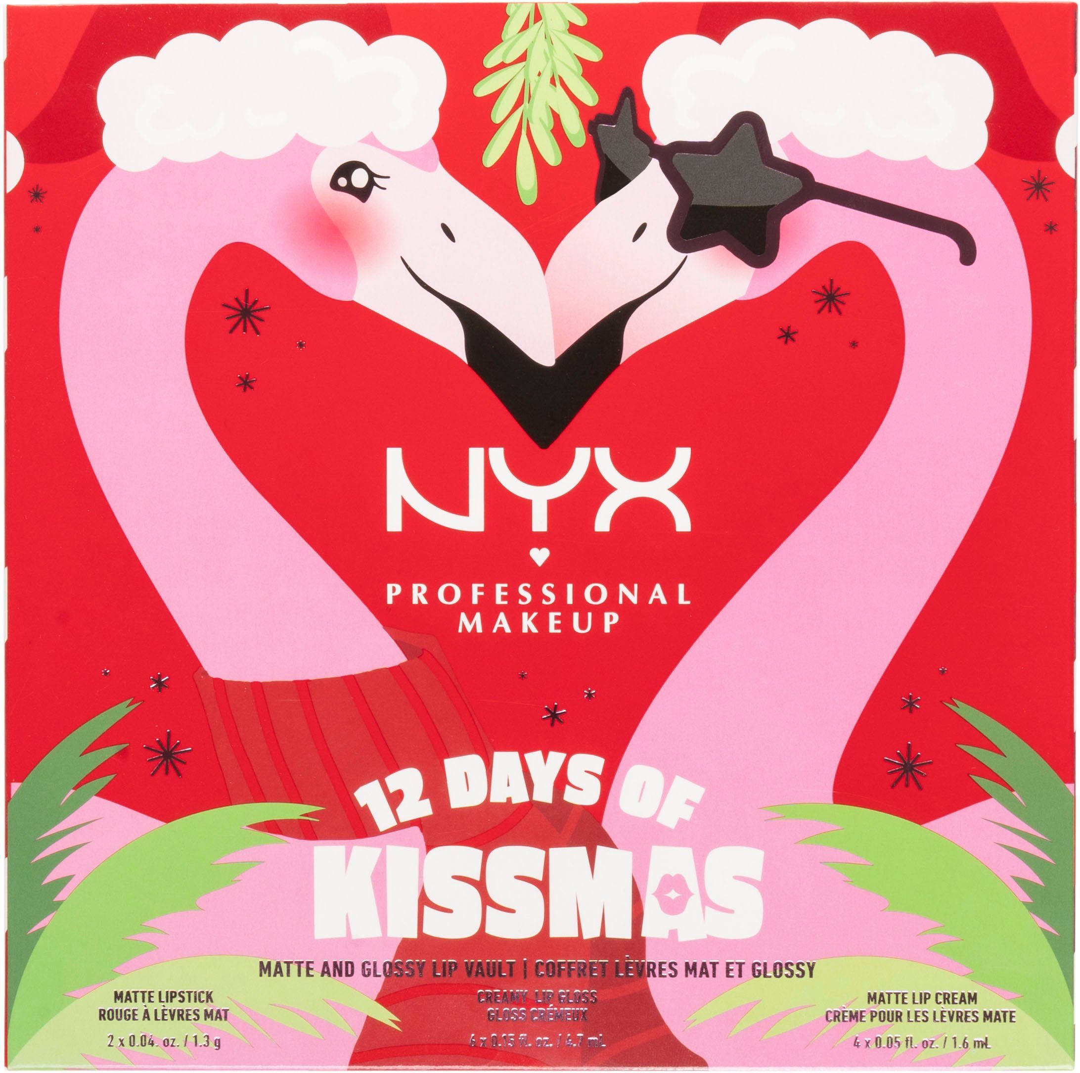 NYX Adventskalender Professional Days (12-tlg) Makeup Kissmas of NYX 12