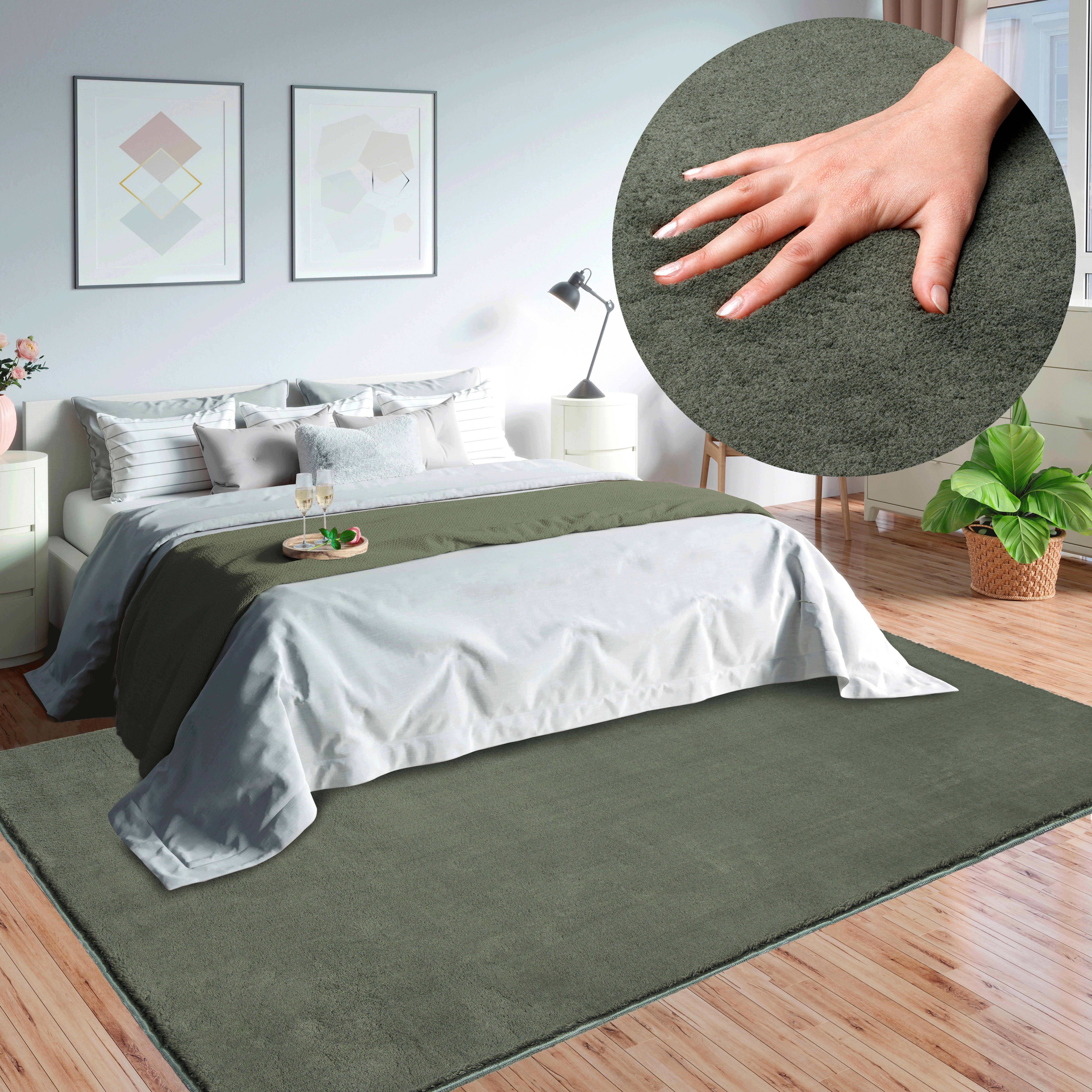 merinos Teppich Loft 37, Kunstfellteppich, rechteckig, günstig online kaufen