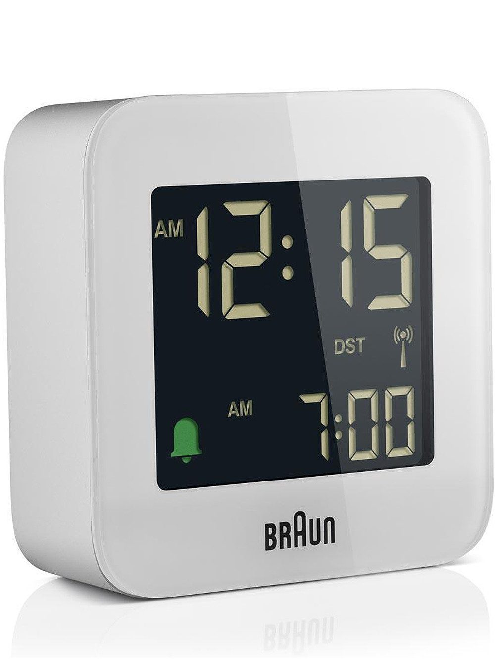Braun Wecker Braun BC08W-DCF digitaler Funkwecker Crescendo-Alarm,Schlummerfunktion