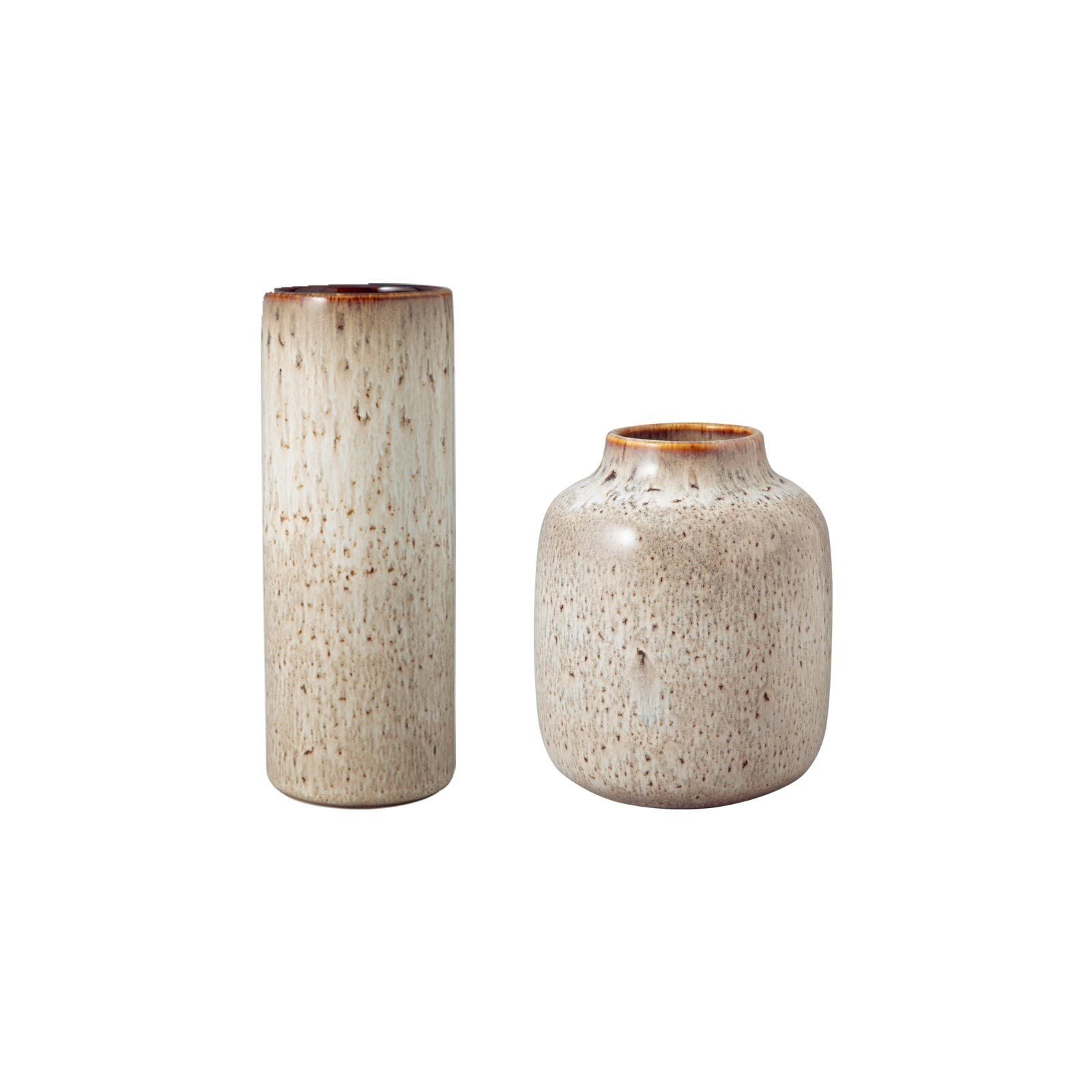 like. by Villeroy & Boch Dekovase Lave Home Vasen 15,5 cm + 20 cm 2er Set (2x Vase, 2 St)