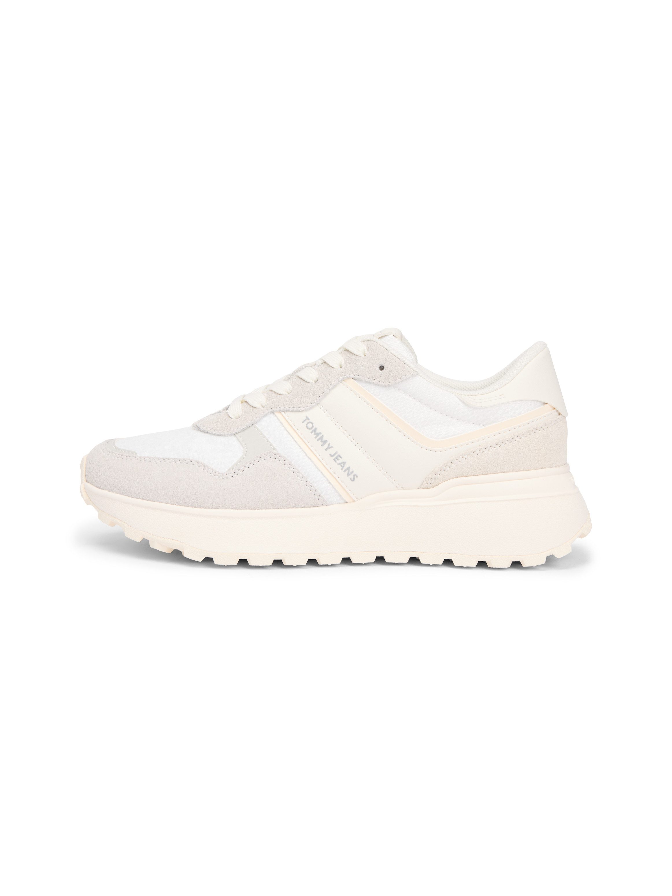 Tommy Jeans TJW CLEATED RUNNER SUEDE MIX Keilsneaker, Freizeitschuh, Halbschuh, Schnürschuh mit Logoschriftzügen – Bild 5 von 5
