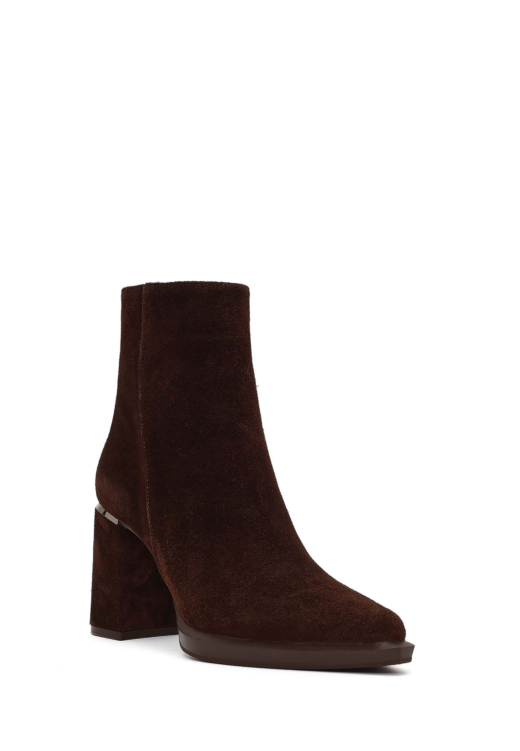 Derimod Absatz-Stiefeletten aus Veloursleder Ankleboots