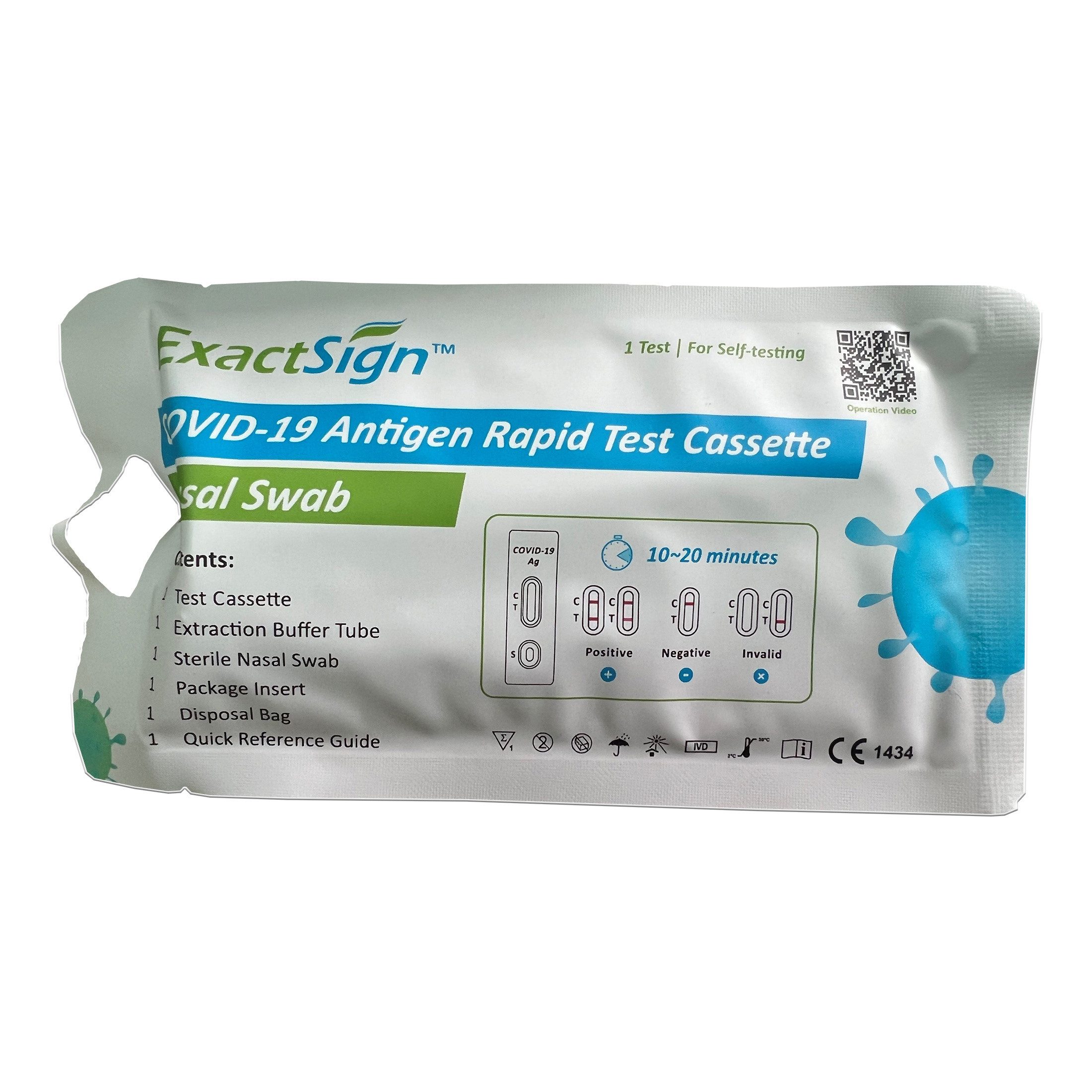 RightSign PSA-Schnelltest exactSign (1er Laien) COVID-19 Antigen Rapid Test Cassette Laientest C