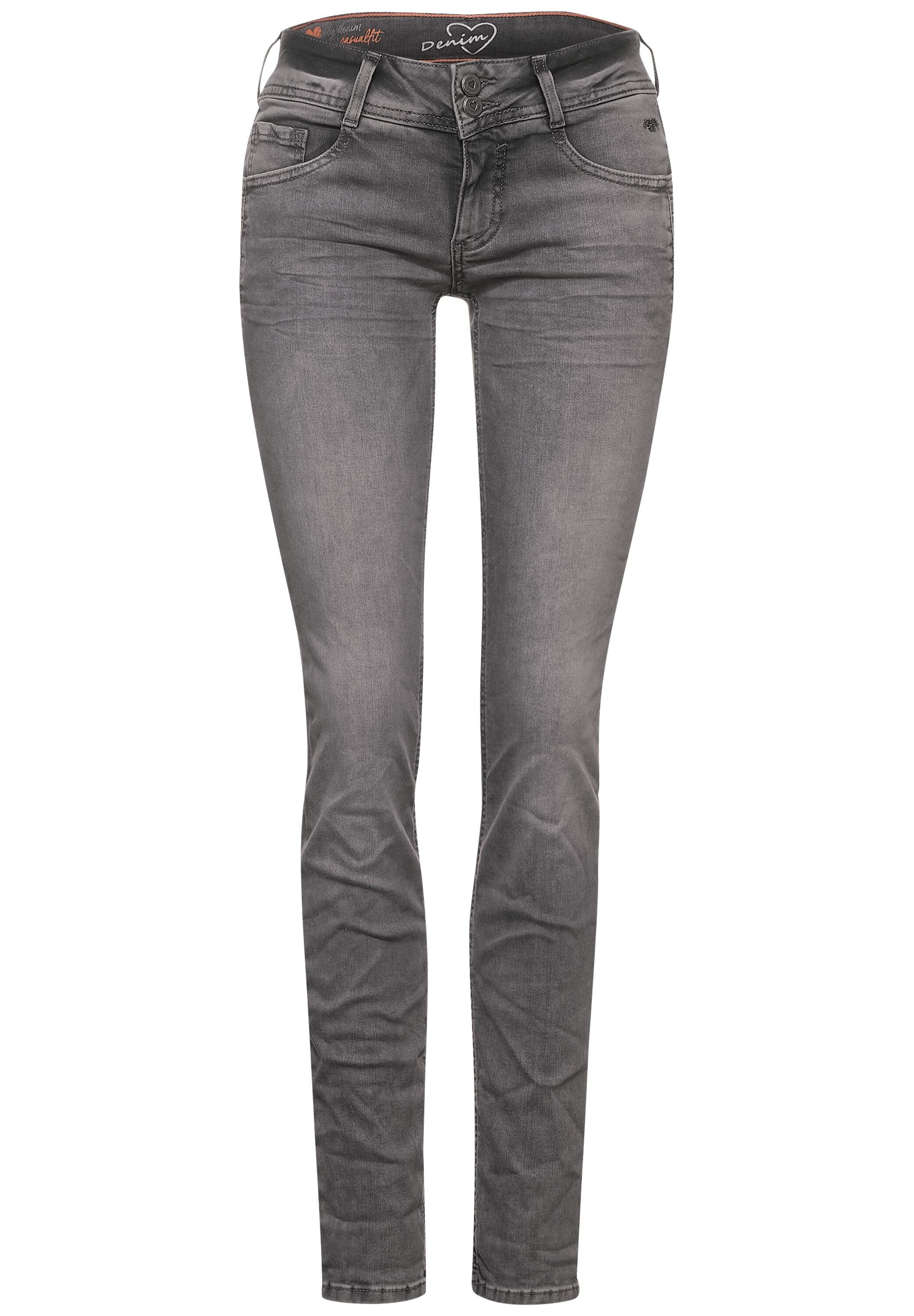 STREET ONE Stretch-Jeans »StreetOne Graue Casual Fit Denim StreetOne Damen«  online kaufen | OTTO