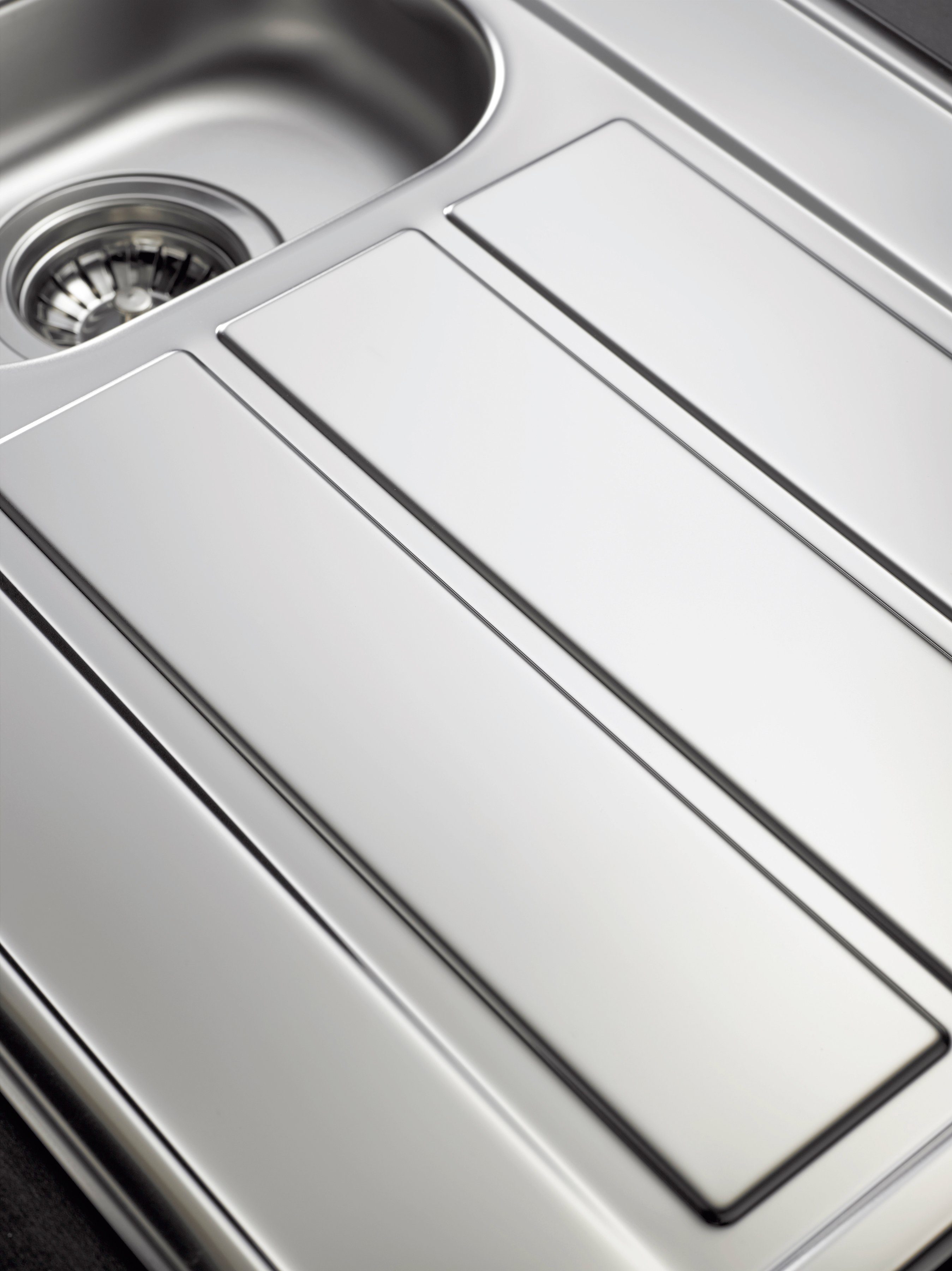 Pyramis Edelstahlspüle Athena, rechteckig, 100/50 cm