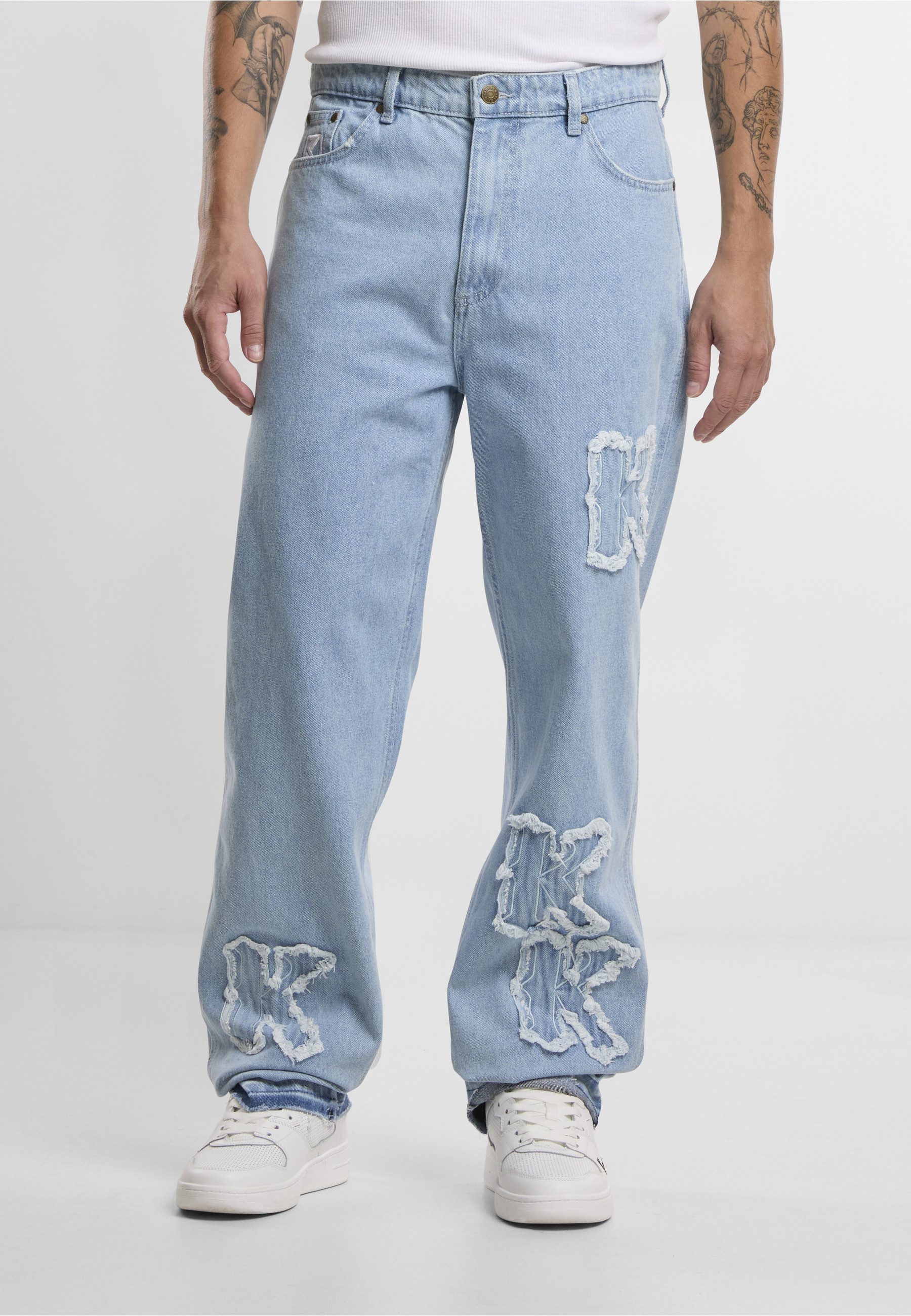 Karl Kani Bequeme Jeans Karl Kani KK Patch Baggy Five Pocket Denim
