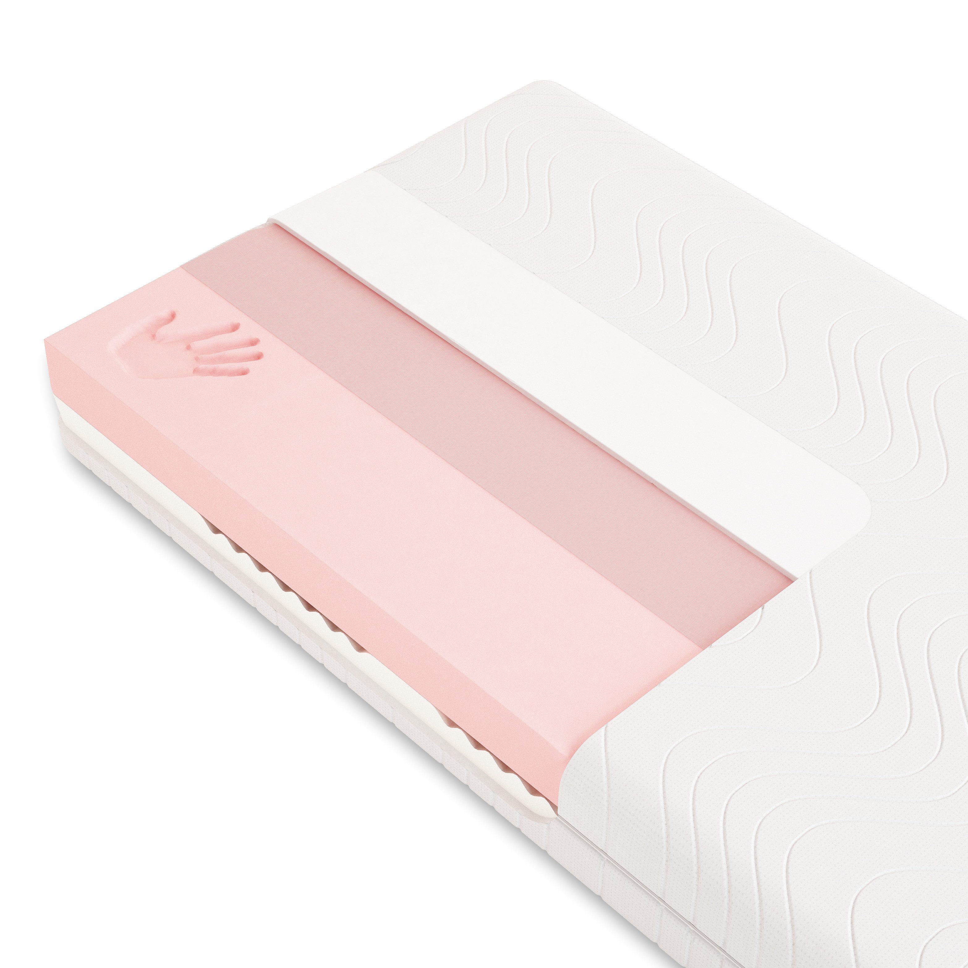 Visco-Matratze Visco Vivid®, Schlummerparadies, 19 cm hoch, 7 Zonen, 2D-Wellenschnitt, Viscoe + HR Kaltschaum, 10 Jahre Garantie