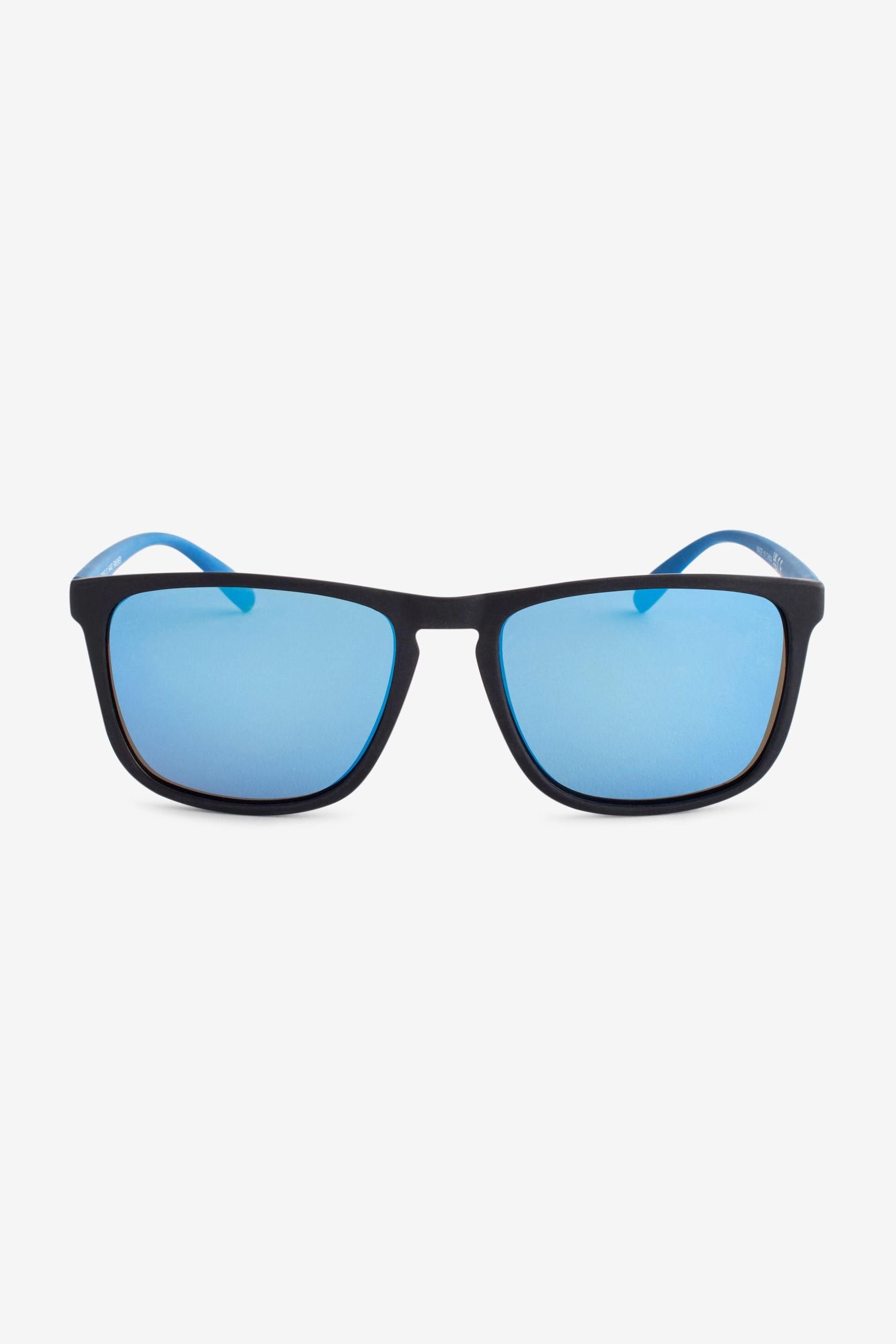 Sonnenbrille Gläsern polarisierten Pilotenbrille mit (1-St) Eckige Next