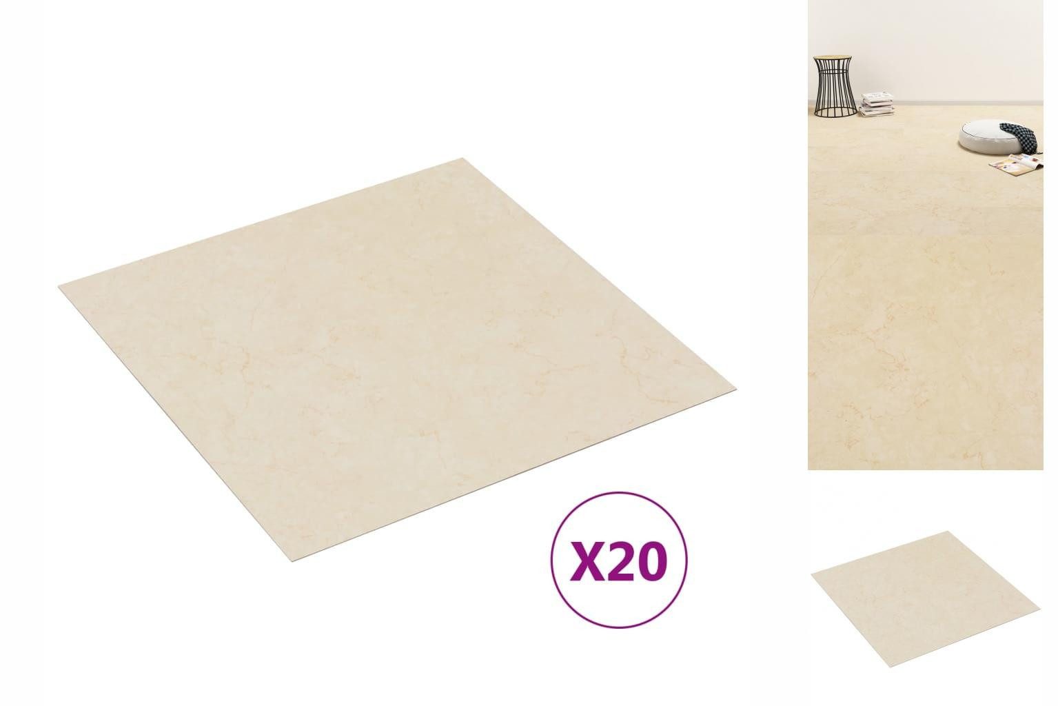 vidaXL Laminat PVC Laminatböden Selbstklebend Dielen Bodenbelag Boden Fliesen 20 Stk