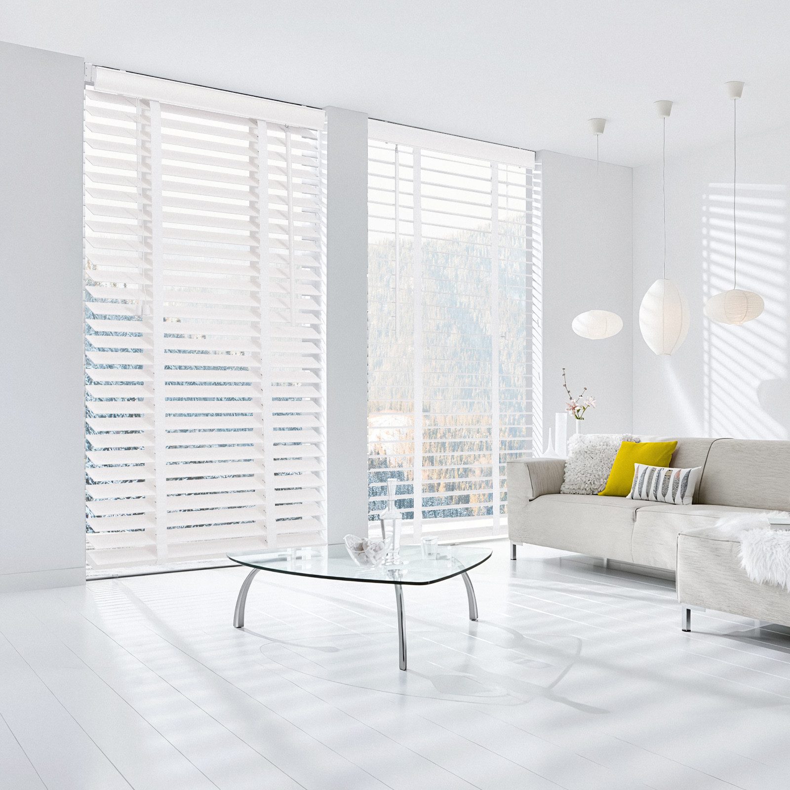 Sekey Jalousie Holzjalousie 50 mm Lamellen Fensterjalousie Blickschutz Jalo günstig online kaufen