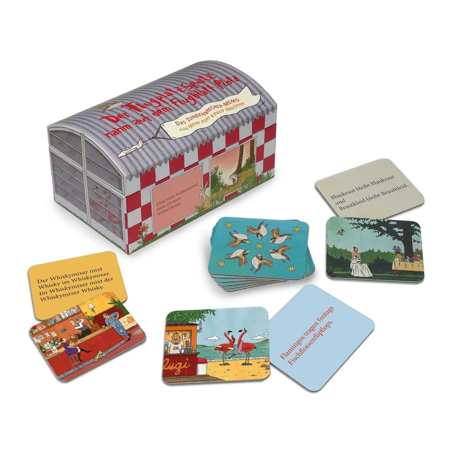 Metermorphosen Spiel Der Flugplatzspatz nahm auf dem Flugblatt Platz