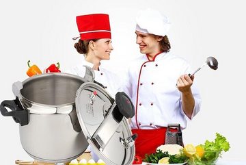 Kookkunst Schnellkochtopf Schnellkochtopf 15L Dampfkochtopf Induktion Druckkochtopf 30cm