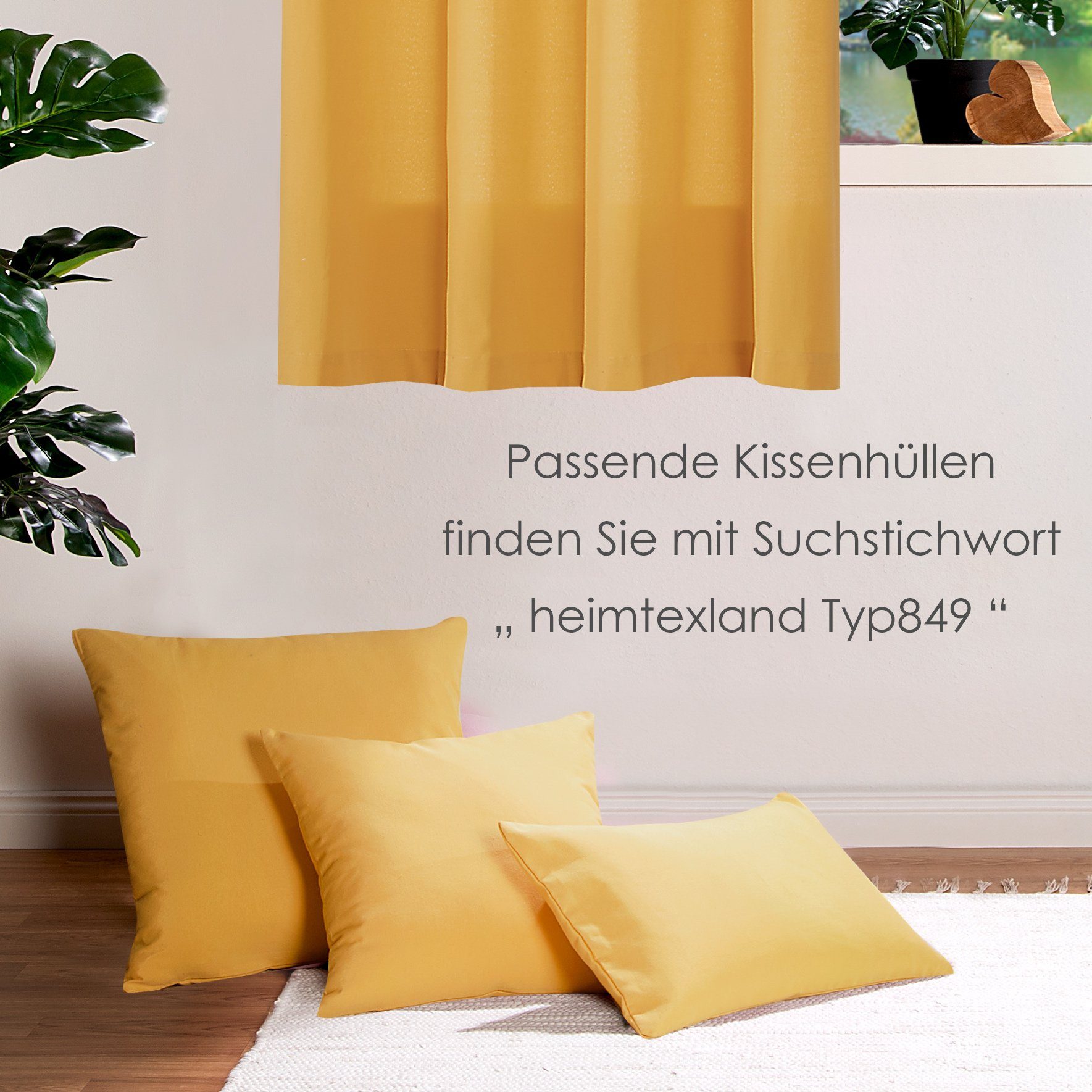 heimtexland Vorhang heimtexland ® Deko Vorhang Baumwolle Dekoschal Blickdicht Einfarbig (1 St), Ösen, blickdicht, Baumwoll-Gemisch, blickdicht