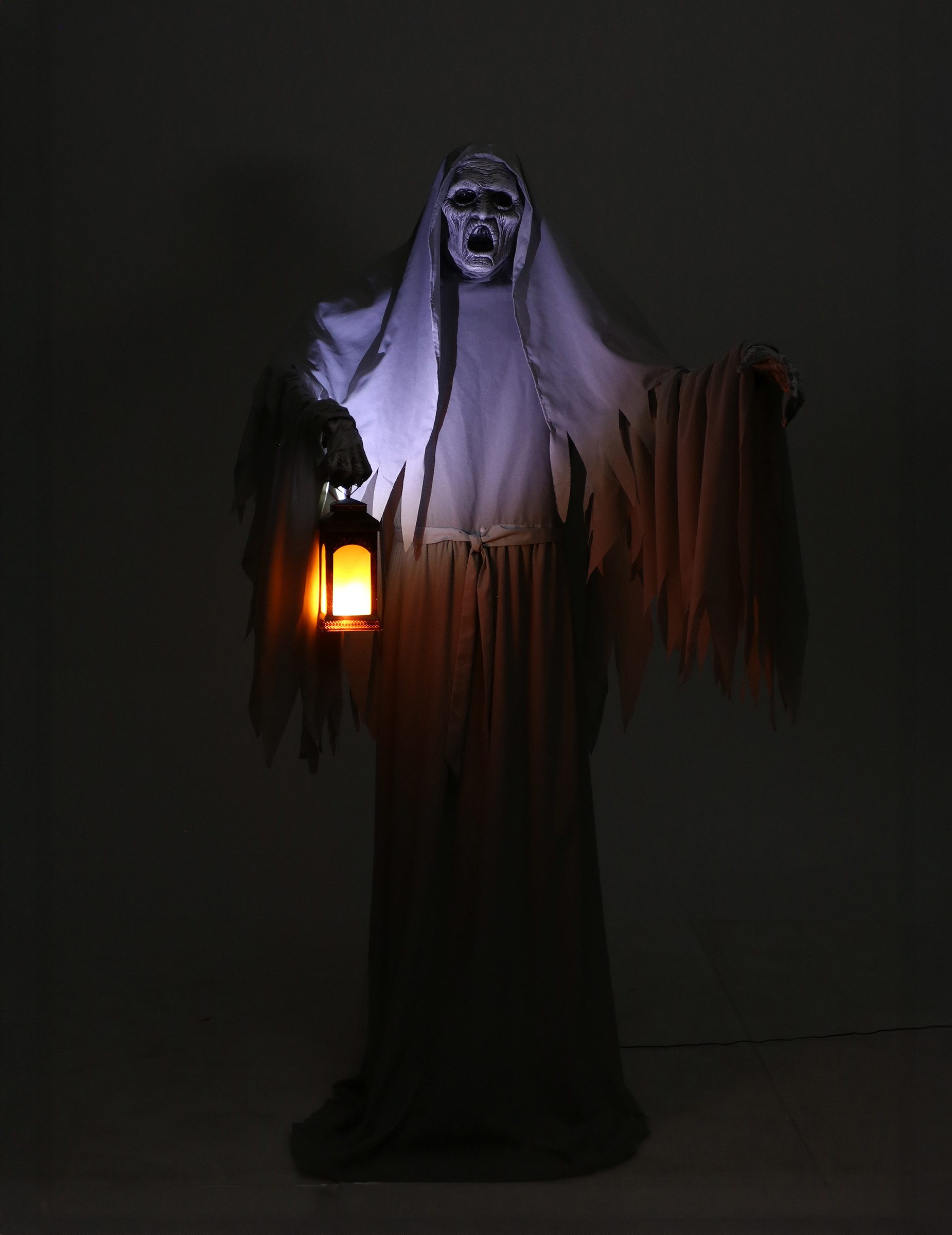 Palmer Kostüm Animatronic Schwebender Grauer Geist Deko 2,15m