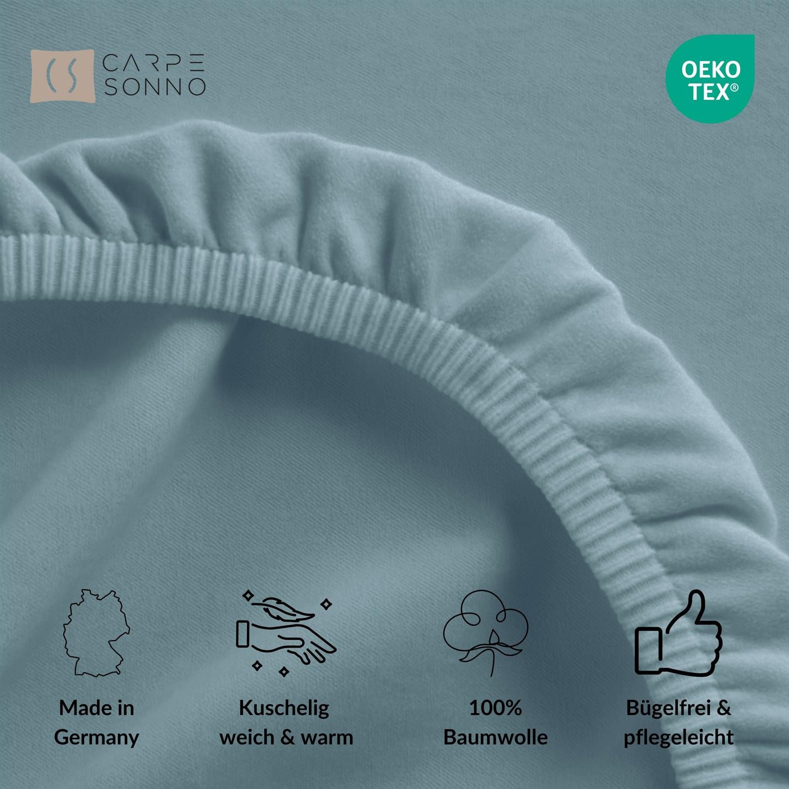 Carpe Sonno Spannbettlaken Biber Spannbettlaken Winter 90x200 100x200 140x2 günstig online kaufen