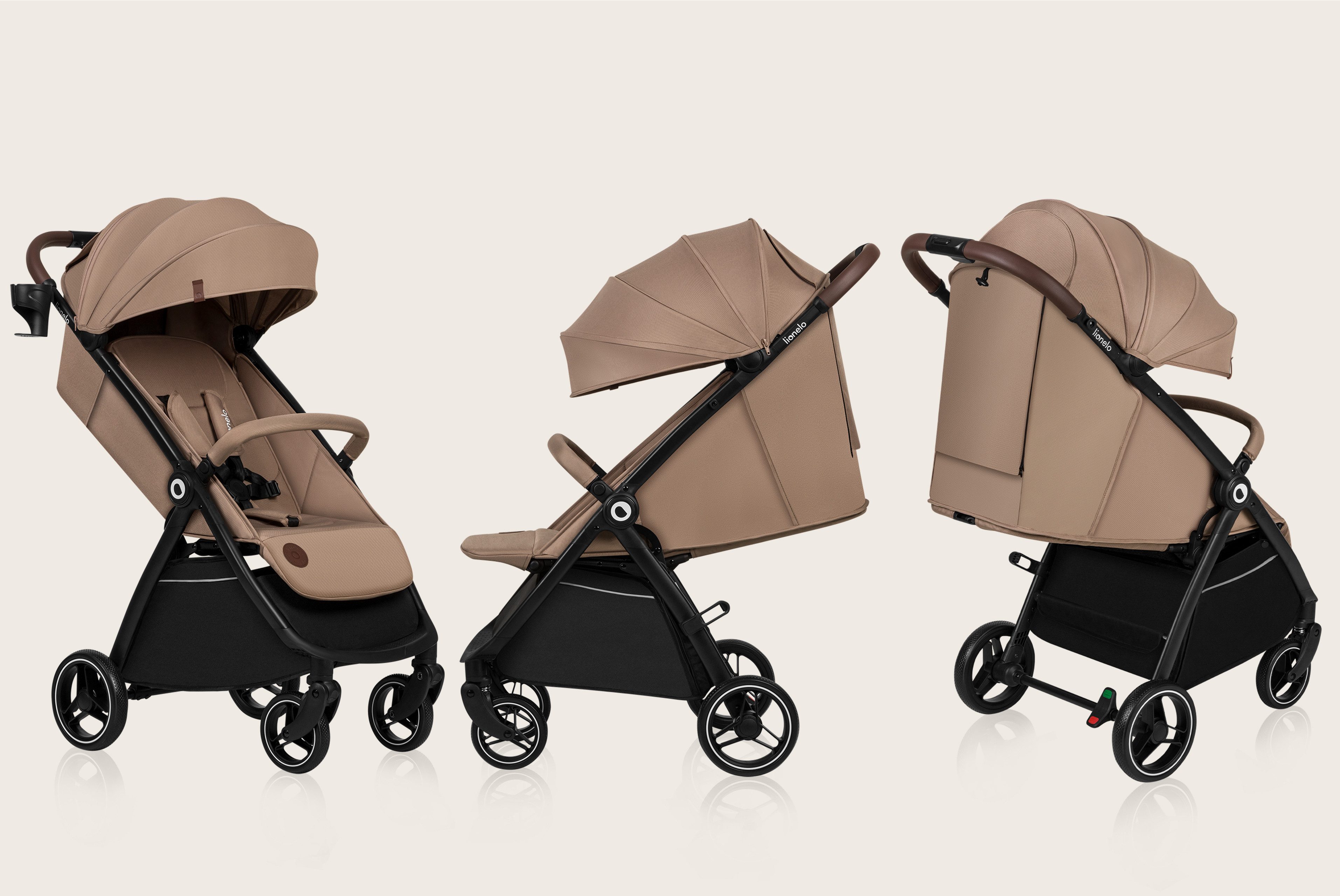 lionelo Kinder-Buggy INGRRID, (Set), Auto-Folding/Einhand-Faltung/UPF50+/bis 22 kg