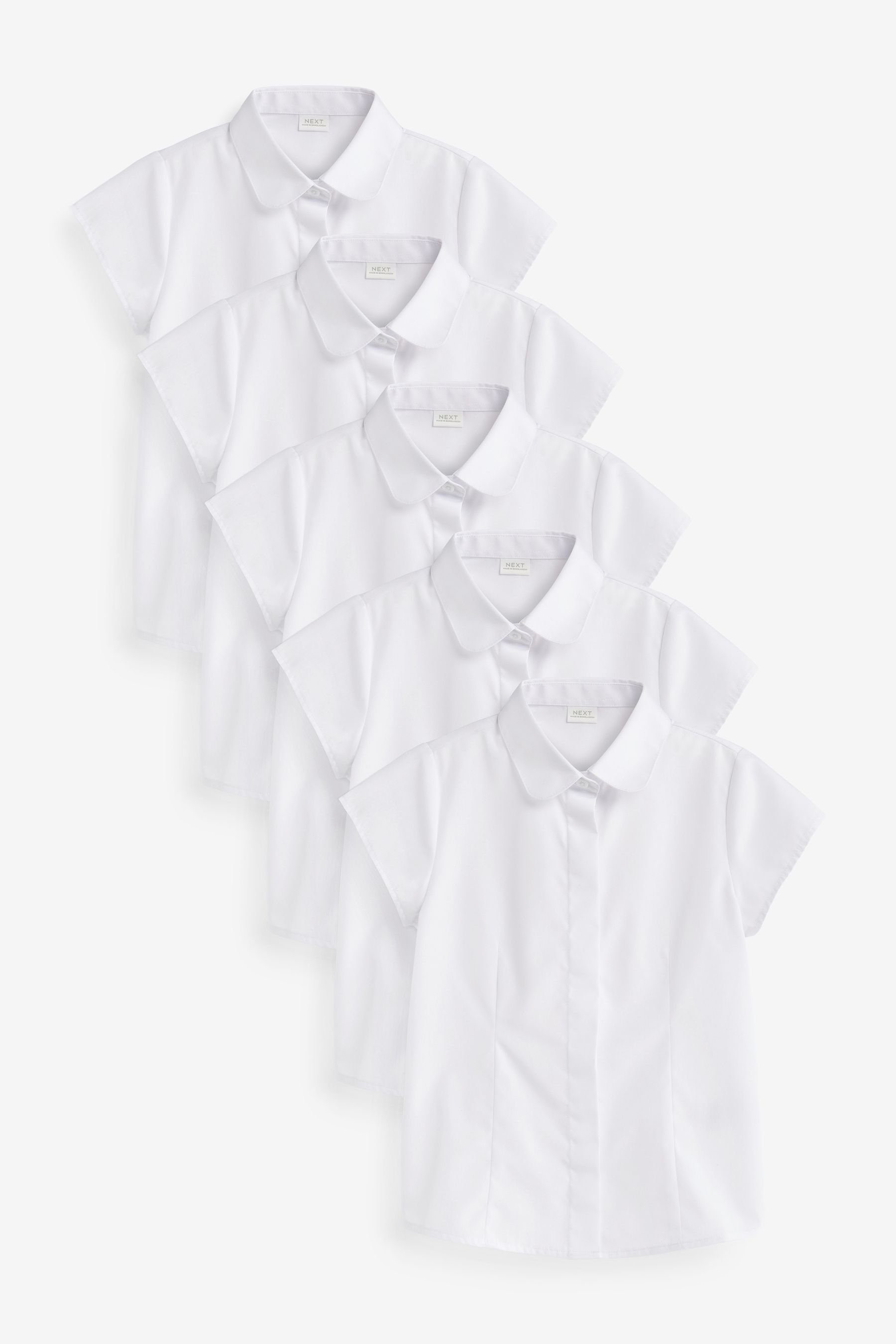 Kurzarmbluse 5er-Pack Next (5-tlg) Kurzärmelige Hemden