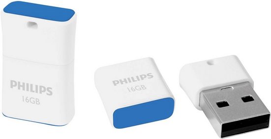 Philips »Philips PICO USB-Stick 16 GB Blau FM16FD85B/00 USB 2.0« USB-Stick