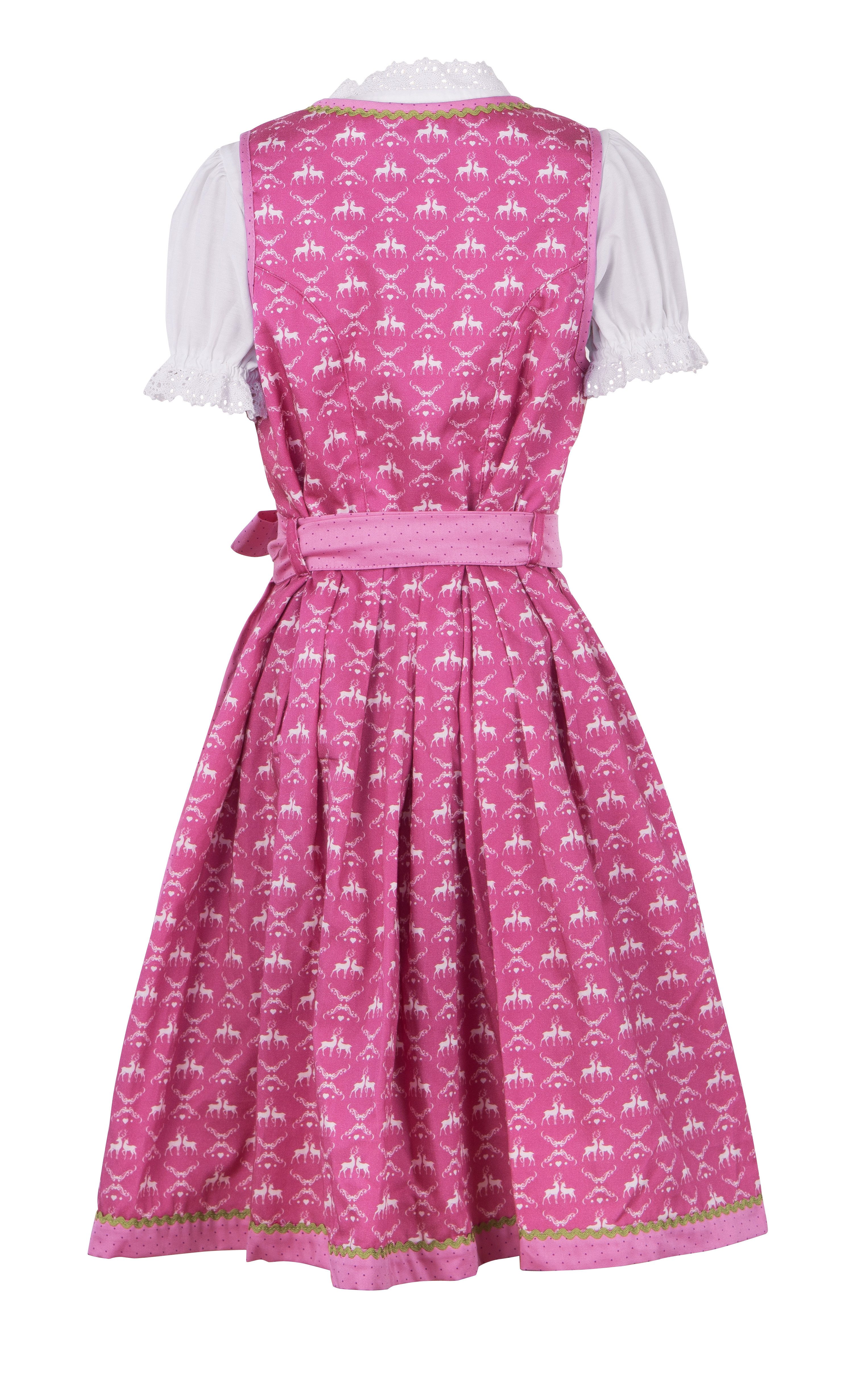 Ramona Lippert Dirndl Kinderdirndl Lia pink 3-teilig mit Bluse