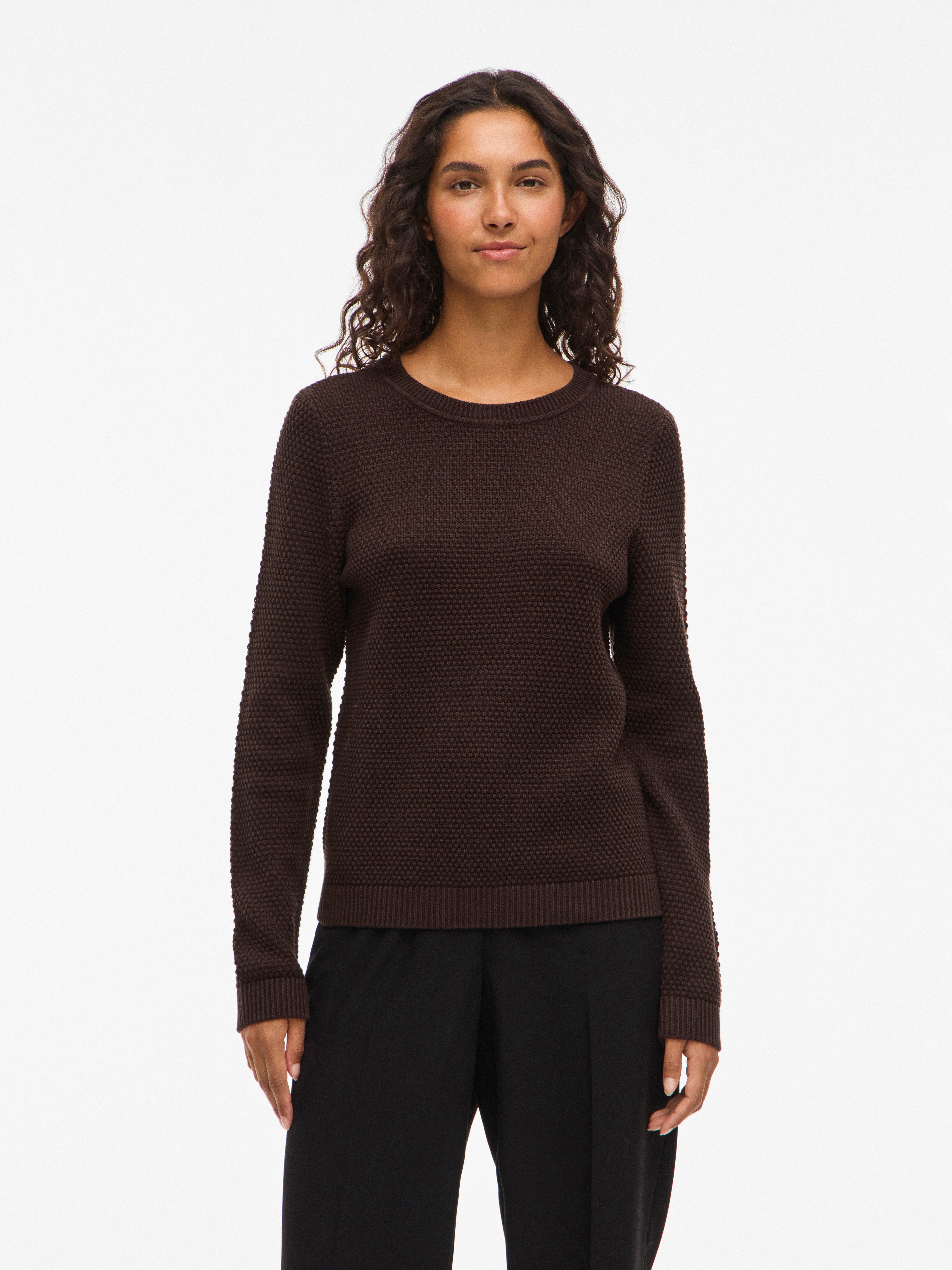 Rundhalspullover VIDALO O-NECK L/S KNIT TOP- NOOS