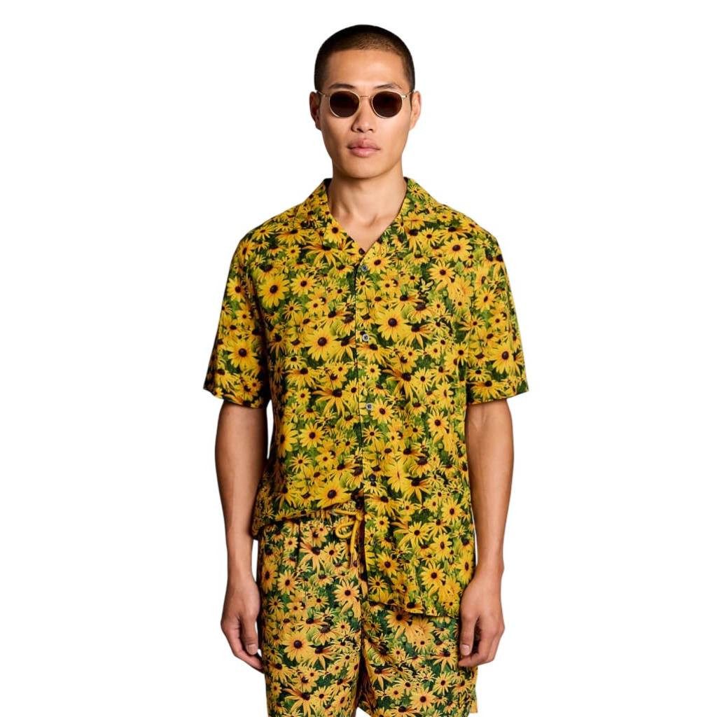 Lyle & Scott Kurzarmhemd Hemd Lyle&Scott Wild Garden Print Resort Lebendige Farben