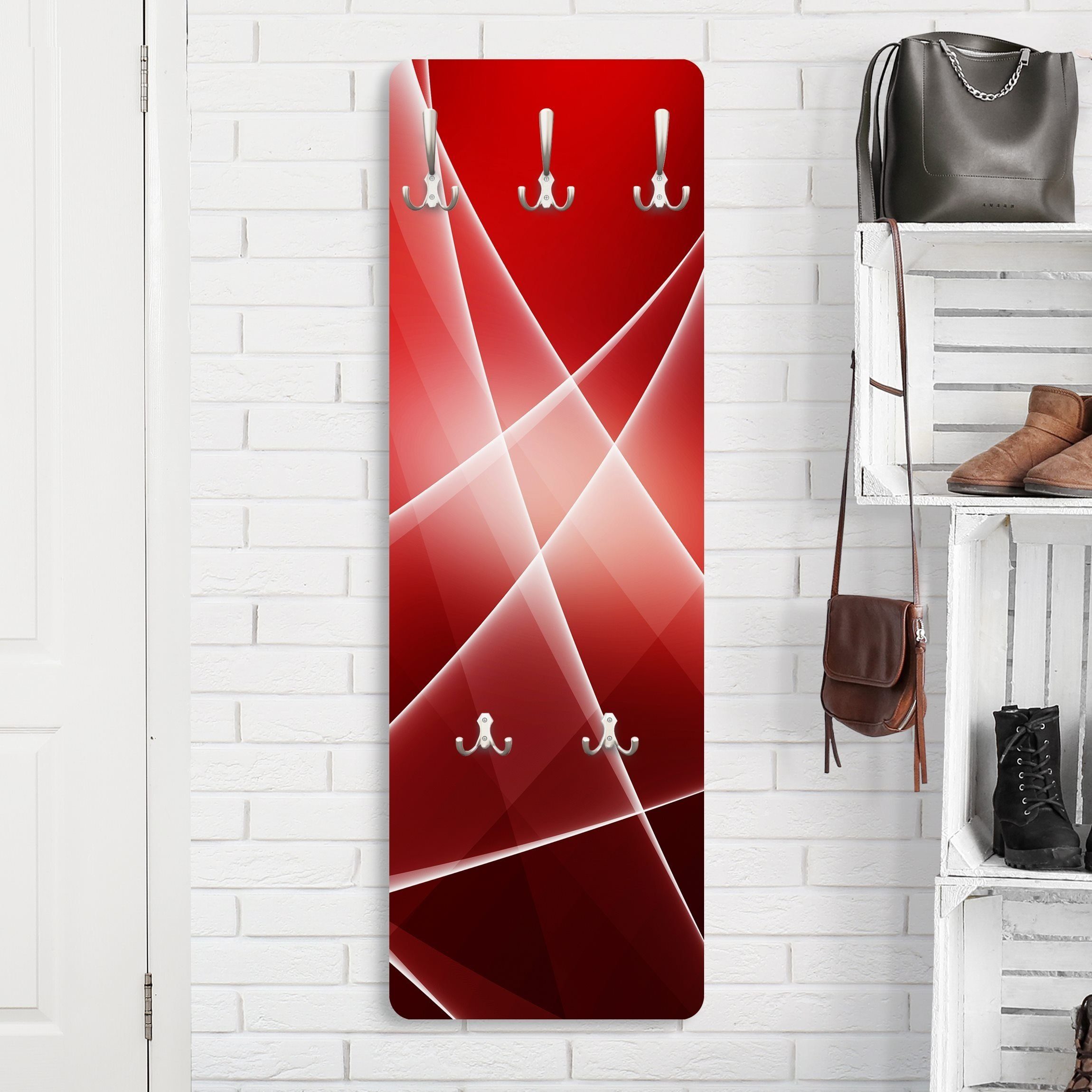 Bilderdepot24 Garderobenpaneel Design Abstrakt Red Reflection günstig online kaufen