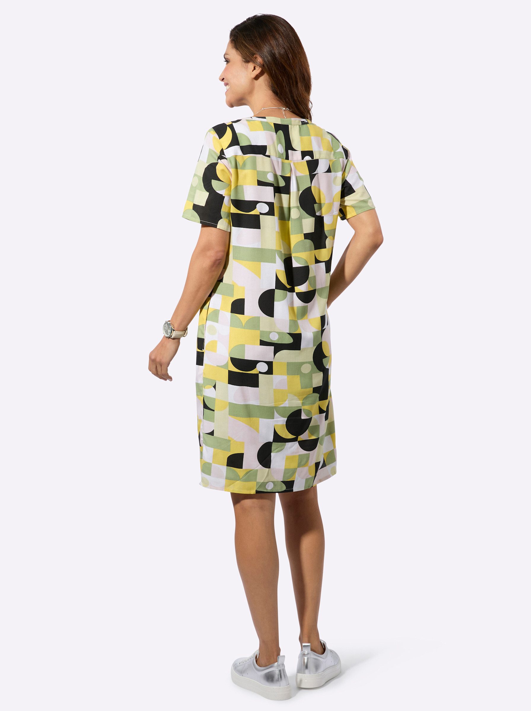 Witt Etuikleid Druck-Kleid Kurzarm