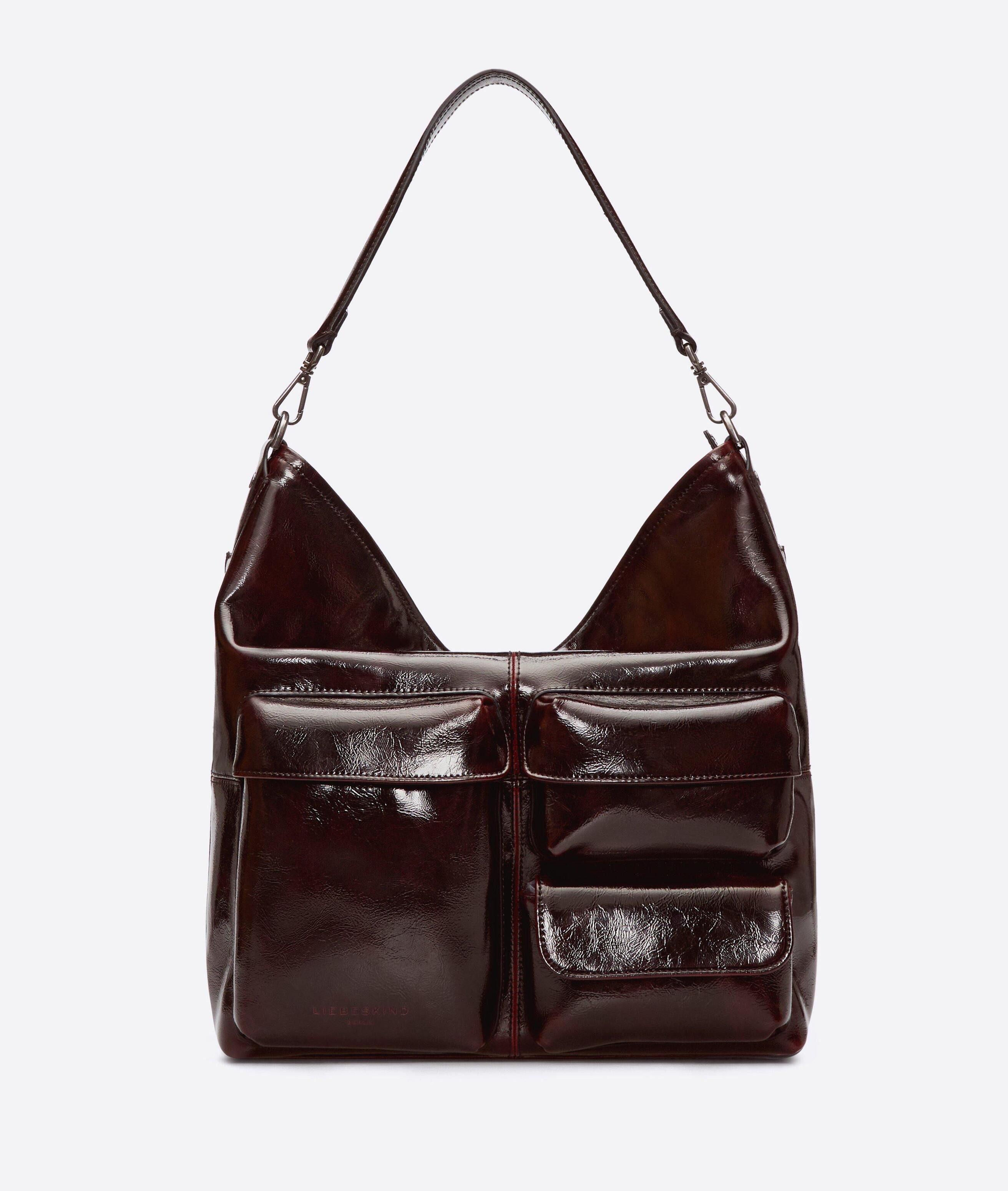 Liebeskind Berlin Schultertasche Archive LK 204 Hobo M, Geräumige Schultertasche in Lacklederoptik
