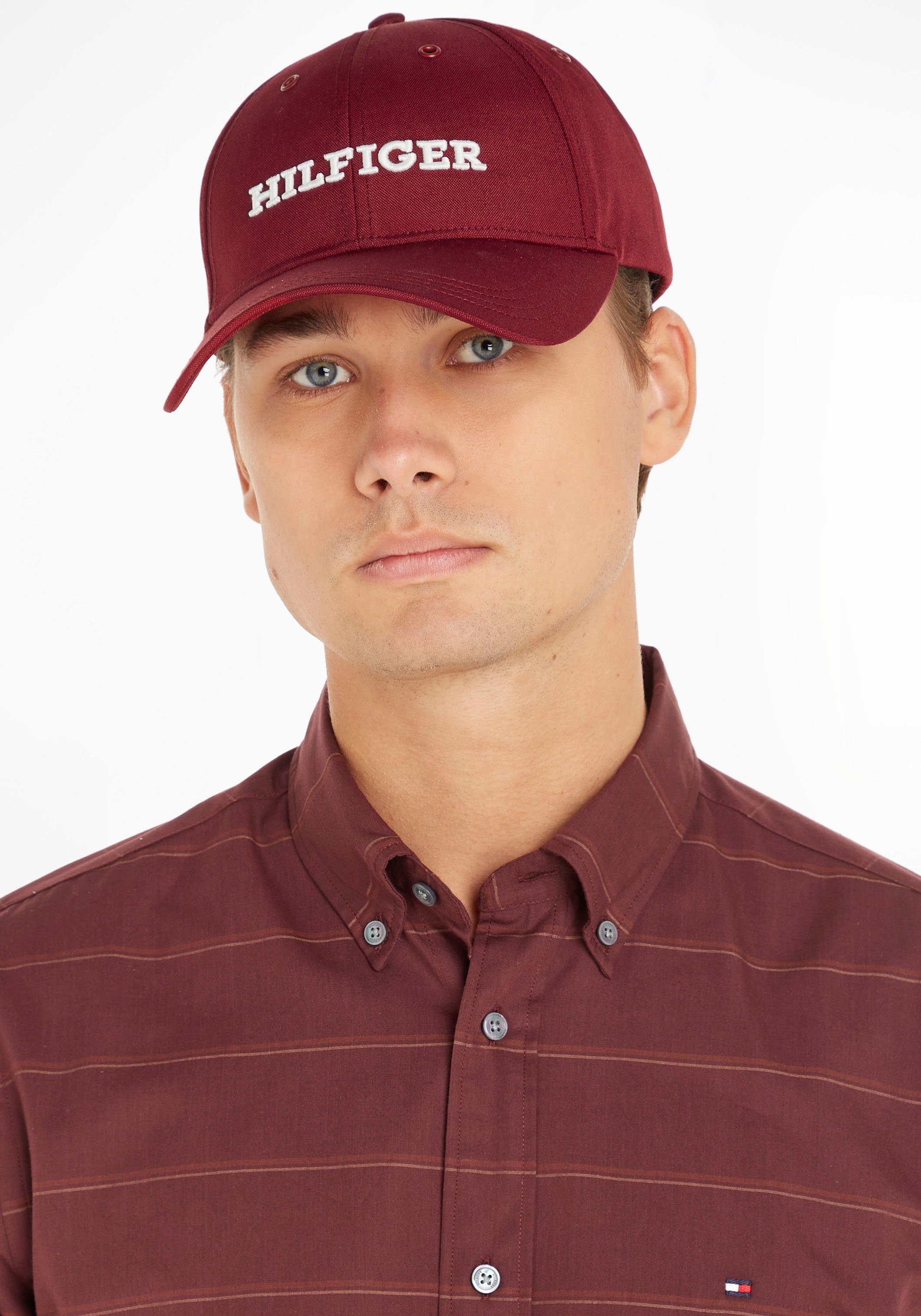 Tommy Hilfiger großer HILFIGER Rouge Hilfiger mit Logo vorn Cap Stickerei CAP Baseball