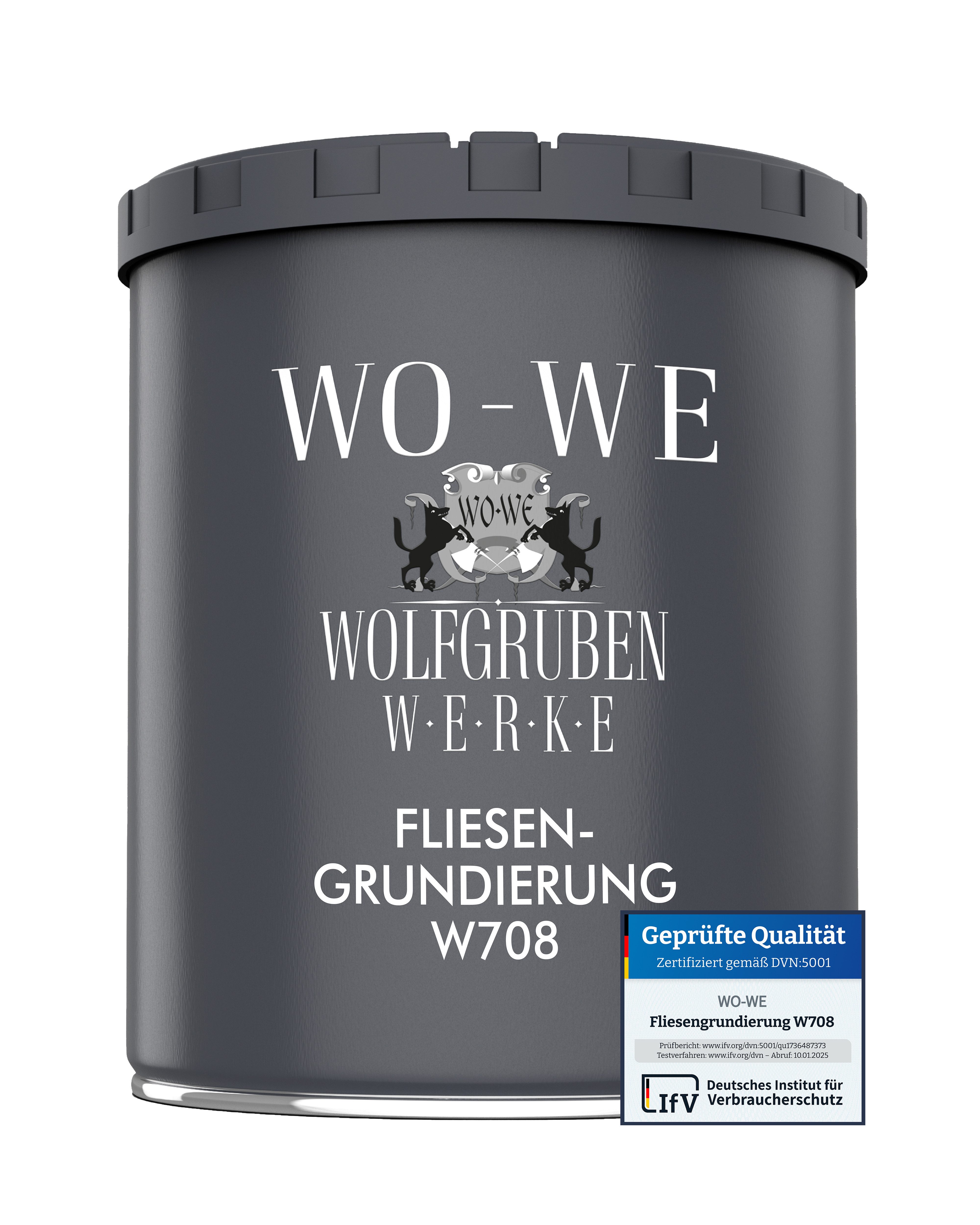 WO-WE Fliesengrundierung 1K Fliesen Grundierung Spezial Haftgrund W708, 1-10kg, Fliese auf Fliese