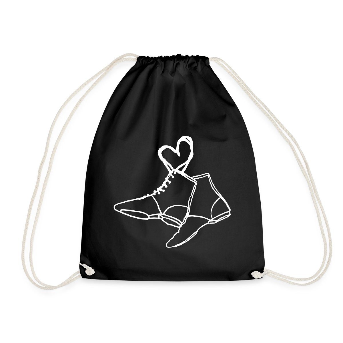 Spreadshirt Turnbeutel Tanzmariechen Gardestiefel Herz Gardetanz Turnbeutel (1-tlg)