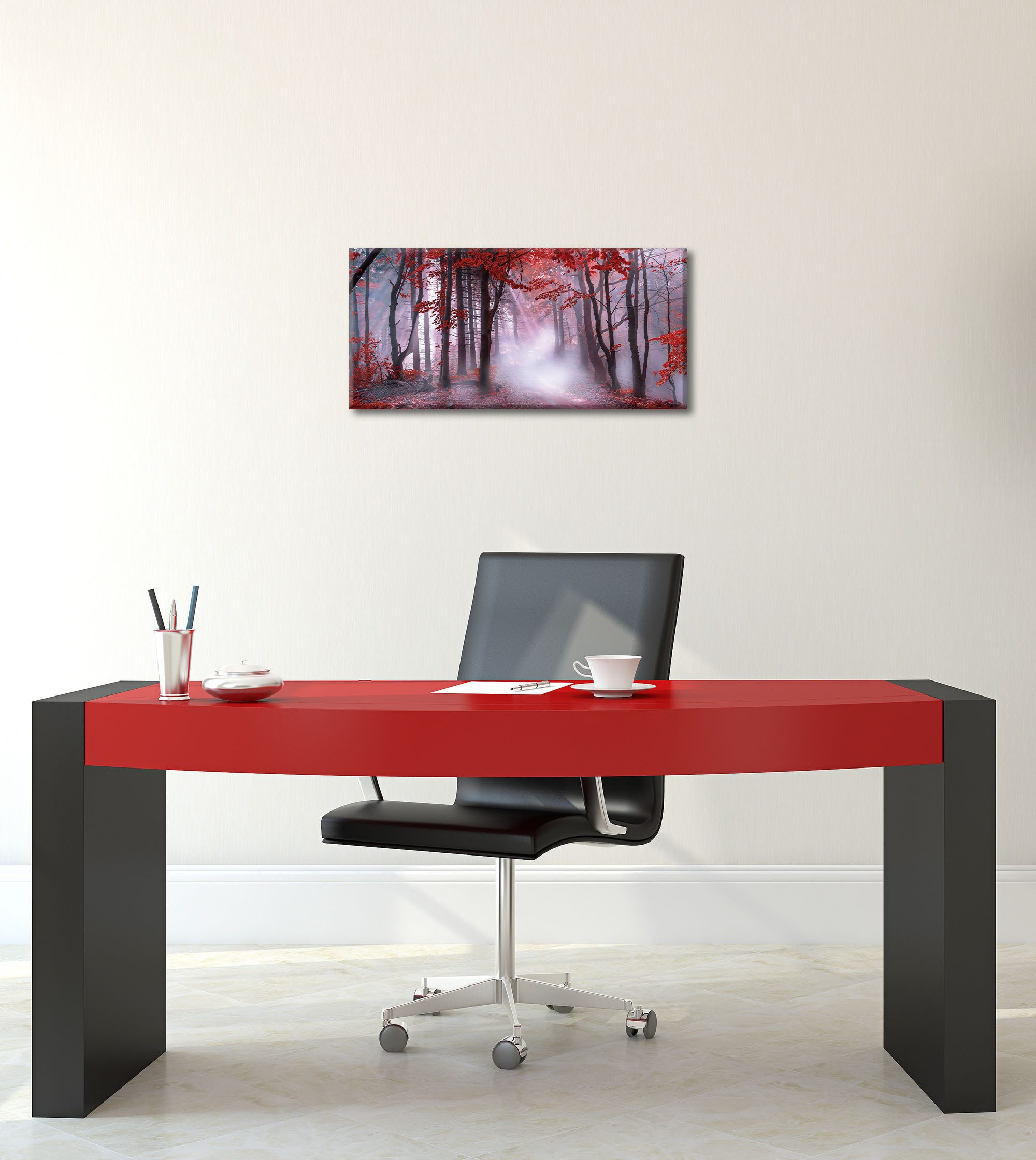 Bönninghoff Leinwandbild mystischer Wald, Wald (1 St), BxH: 70x33 cm