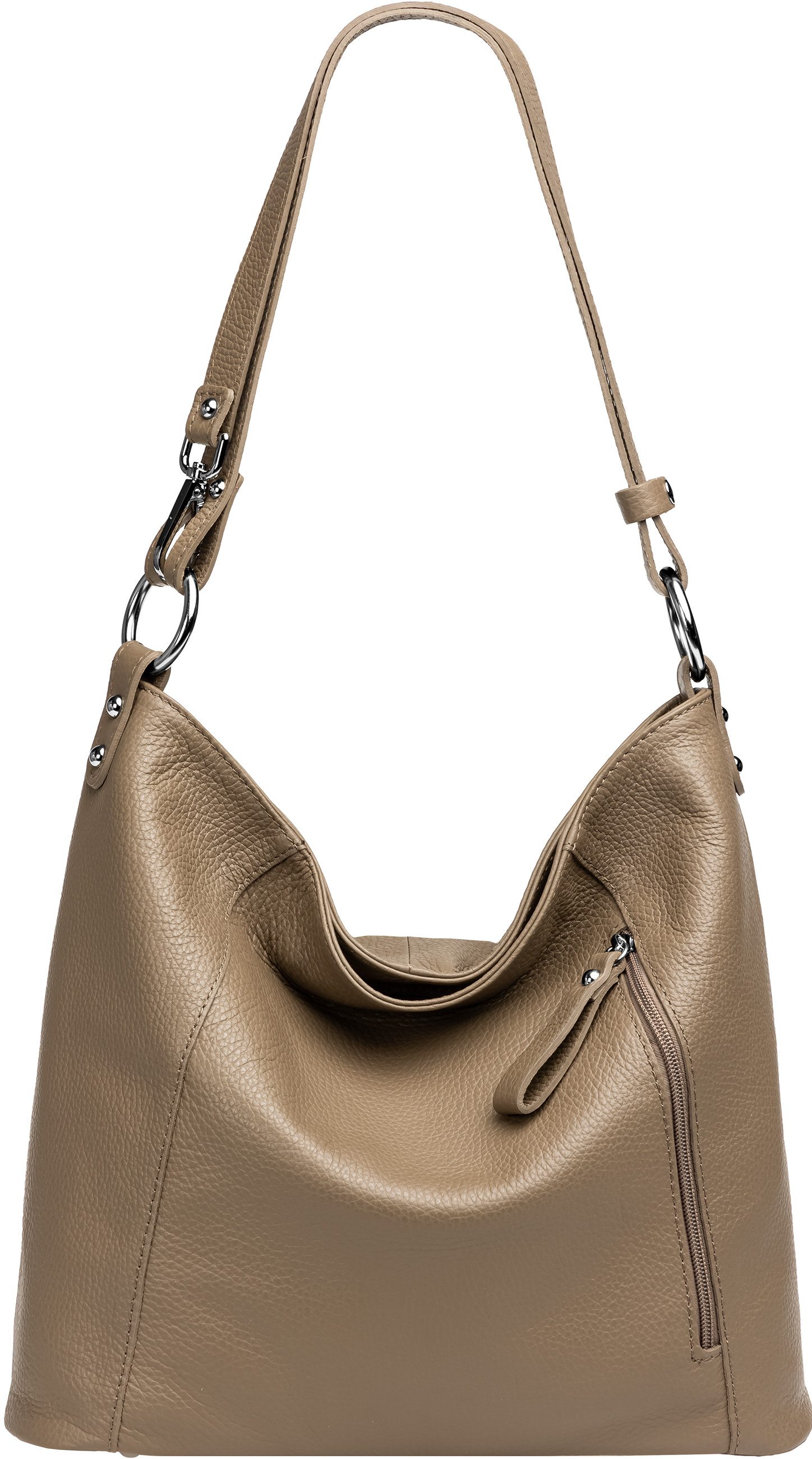 Schultertasche 2-in-1 Leder Umhängetasche Damen Tasche -PREMIUM LINE - Modell No.806