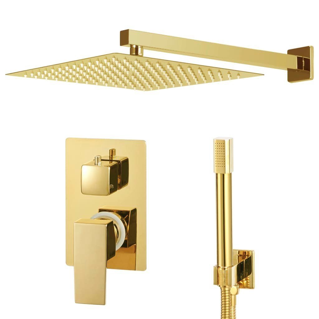 vidaXL Duschsystem Duschsystem Edelstahl 201 Golden, günstig online kaufen