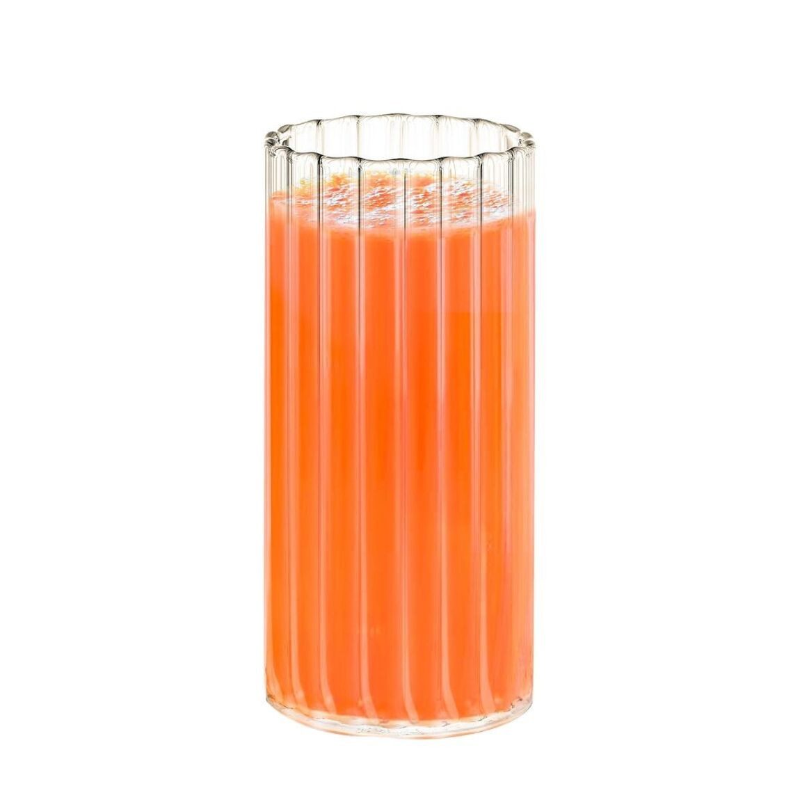 Wilmax England Thermoglas, 6 Stk. Elegantes 300 ml geriffeltes Glas, Spülmaschinenfest