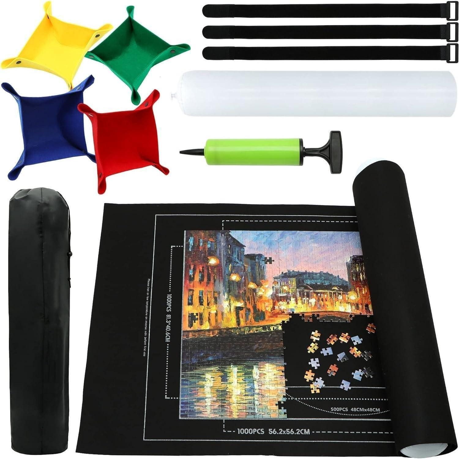 LuxusKollektion Puzzlematte Puzzlematte Vliesstoff 118x80cm faltbar
