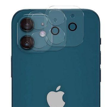 CoolGadget Schutzfolie Kameraschutz Glas für Apple iPhone 12, (Spar-Set 2in1, Staubgeschützt/Staubsicher), Schutzglas für Kamera-Linsen Panzerfolie für iPhone 12 Folie