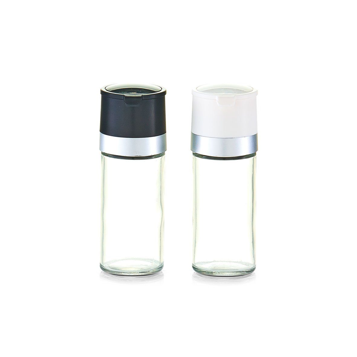 Zeller Present Gewürzmühle, Glas/Kunststoff, schwarz